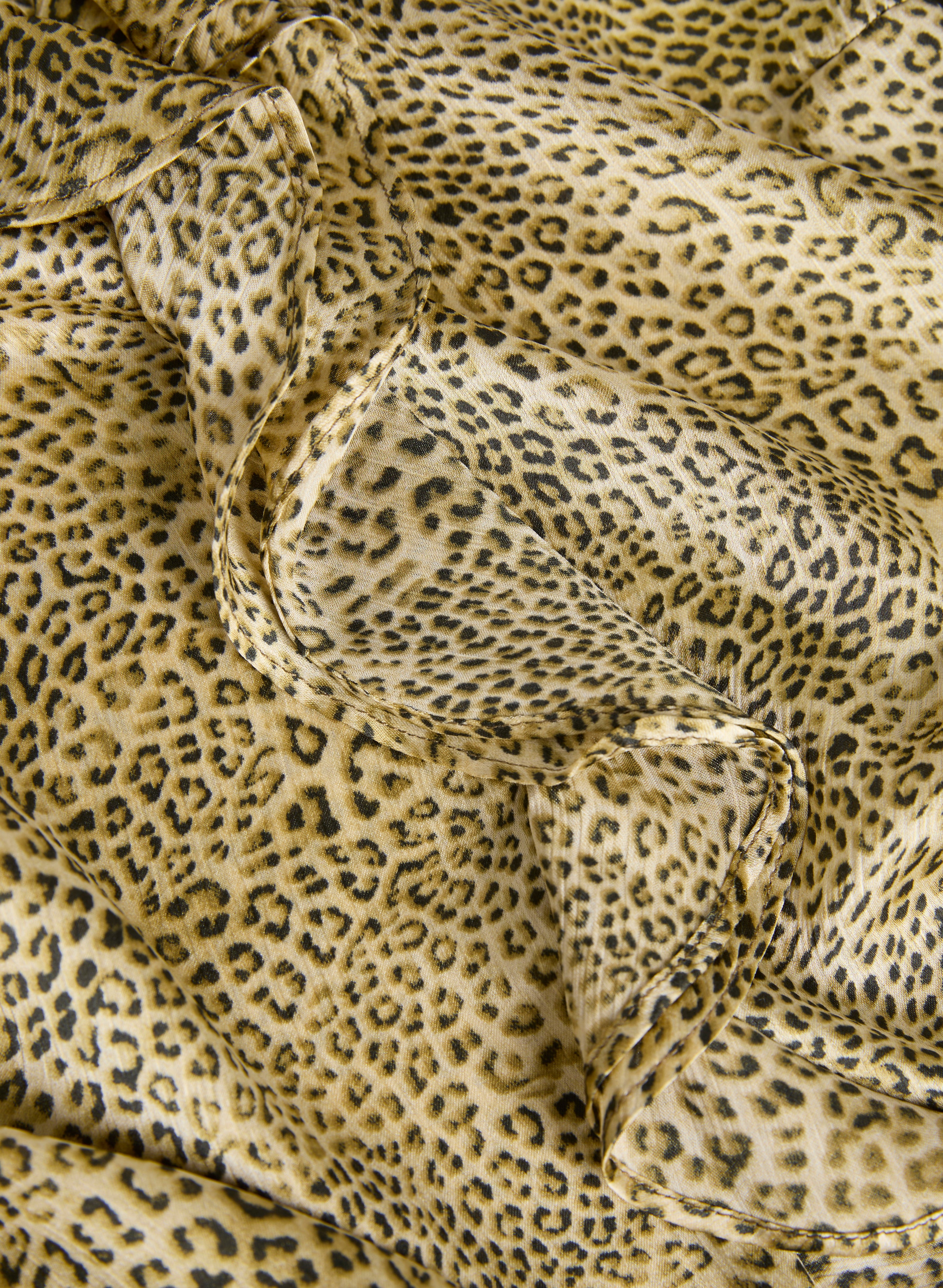 Satin Animal Print Blouse - Image 6