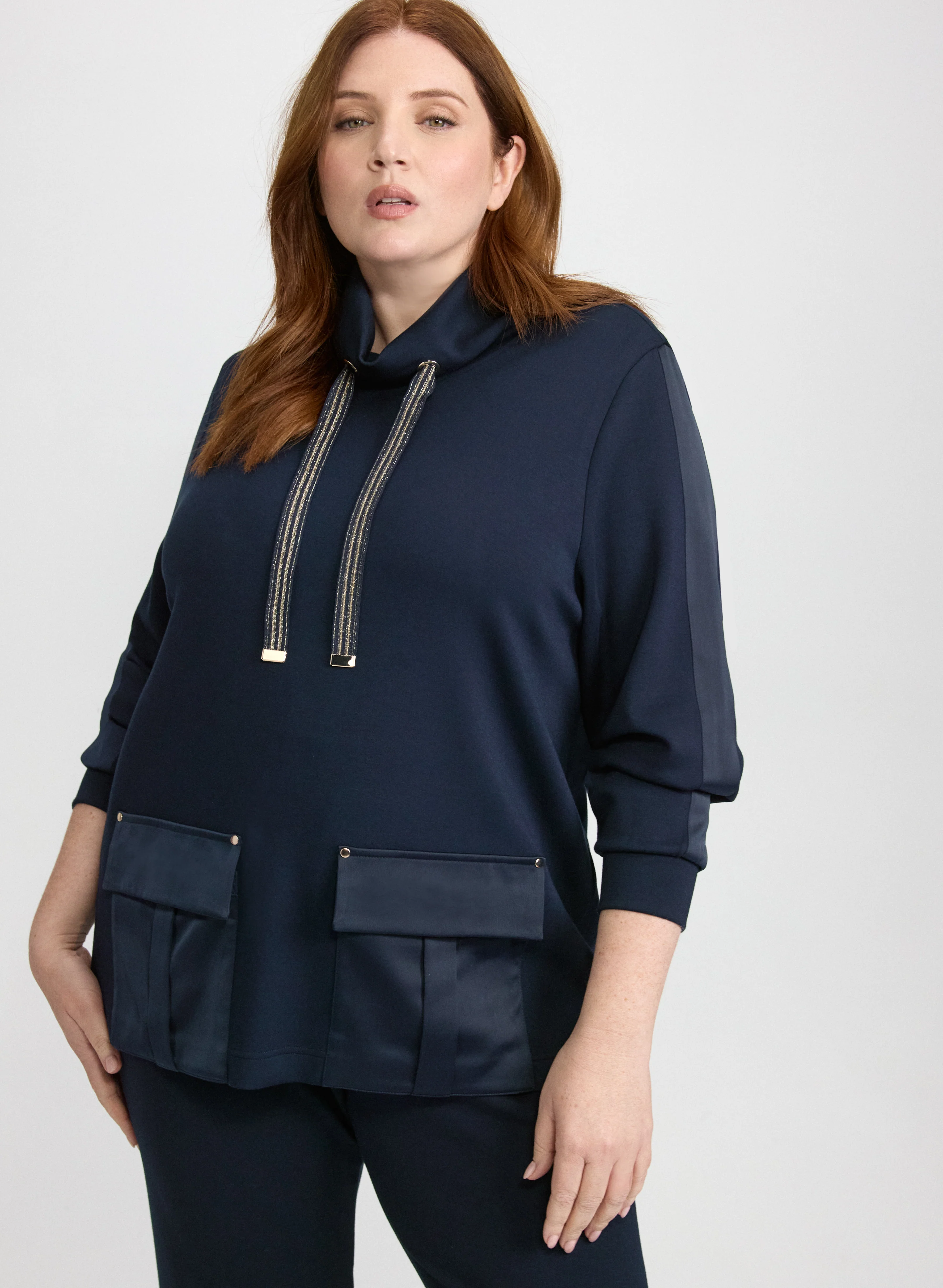 Satin Cargo Pocket Top