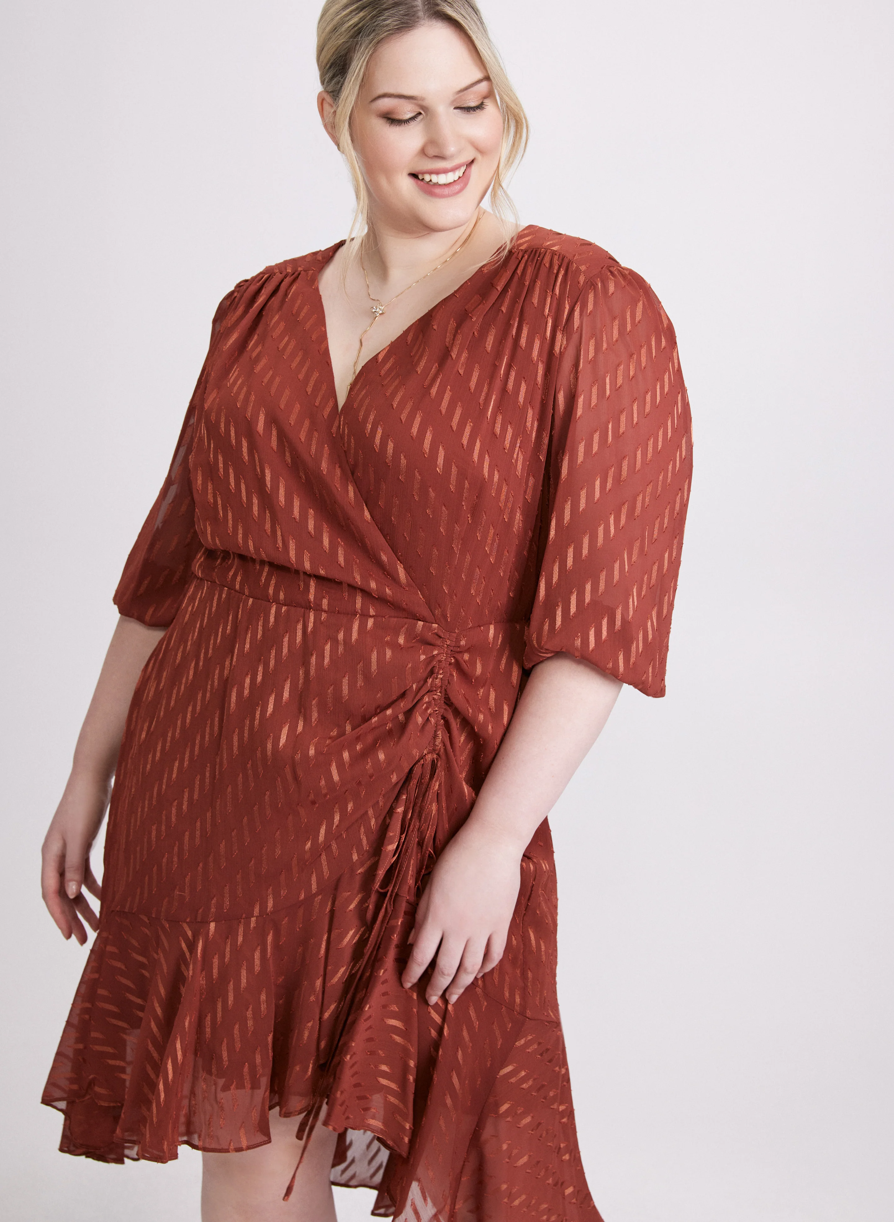 Satin Dot Dress - Image 4