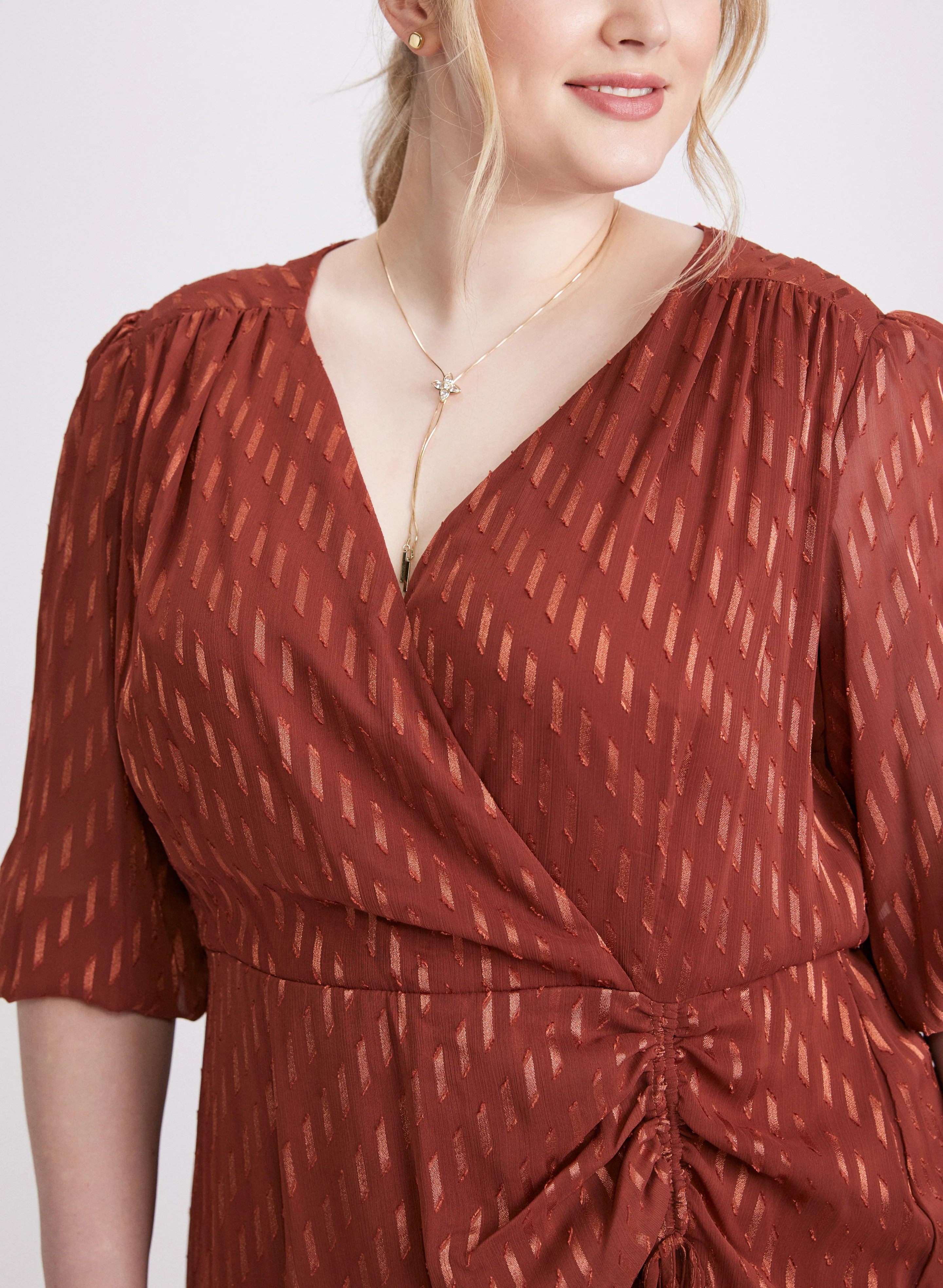Satin Dot Dress - Image 5
