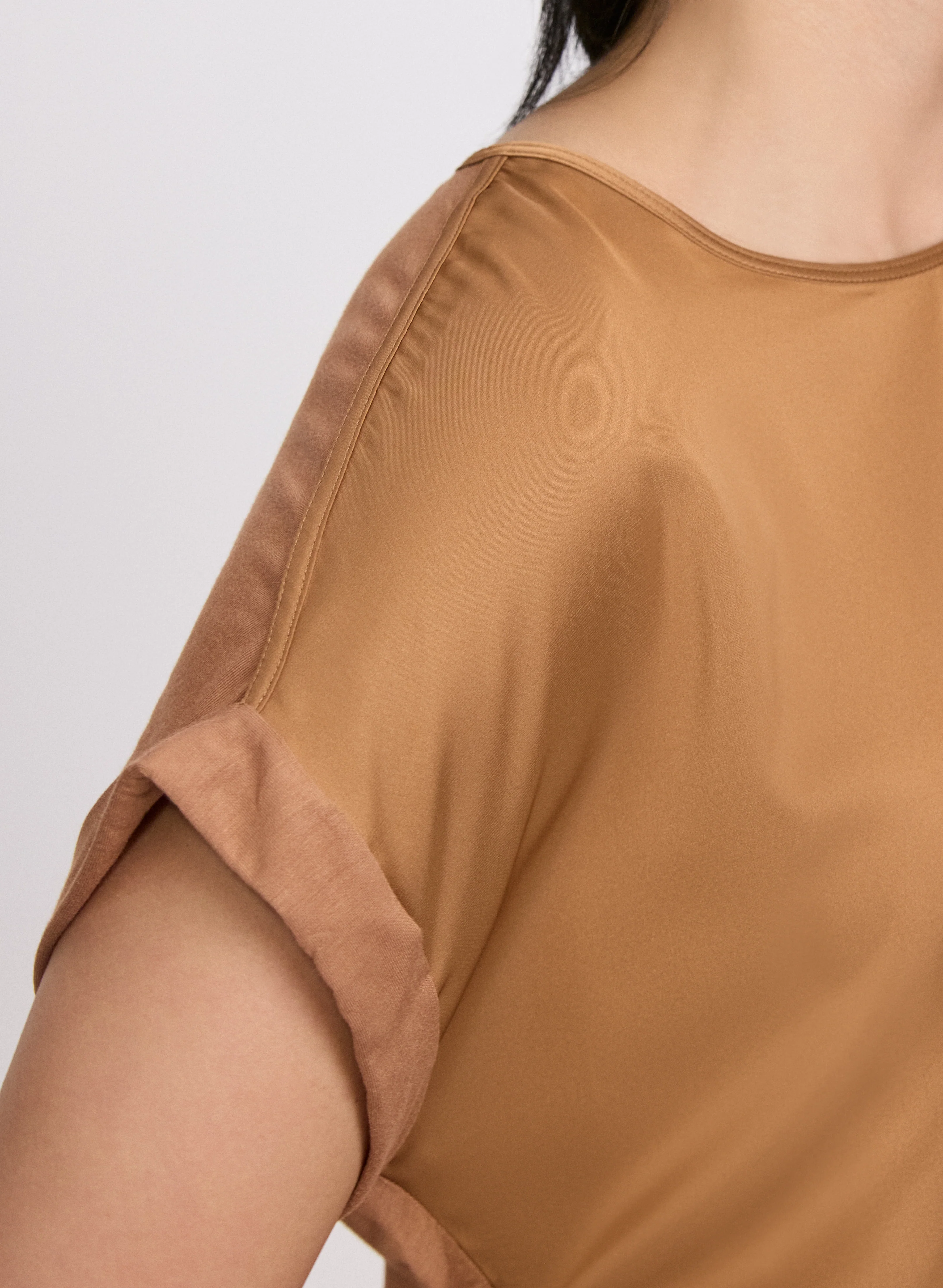Satin Drop Shoulder Top - Image 5