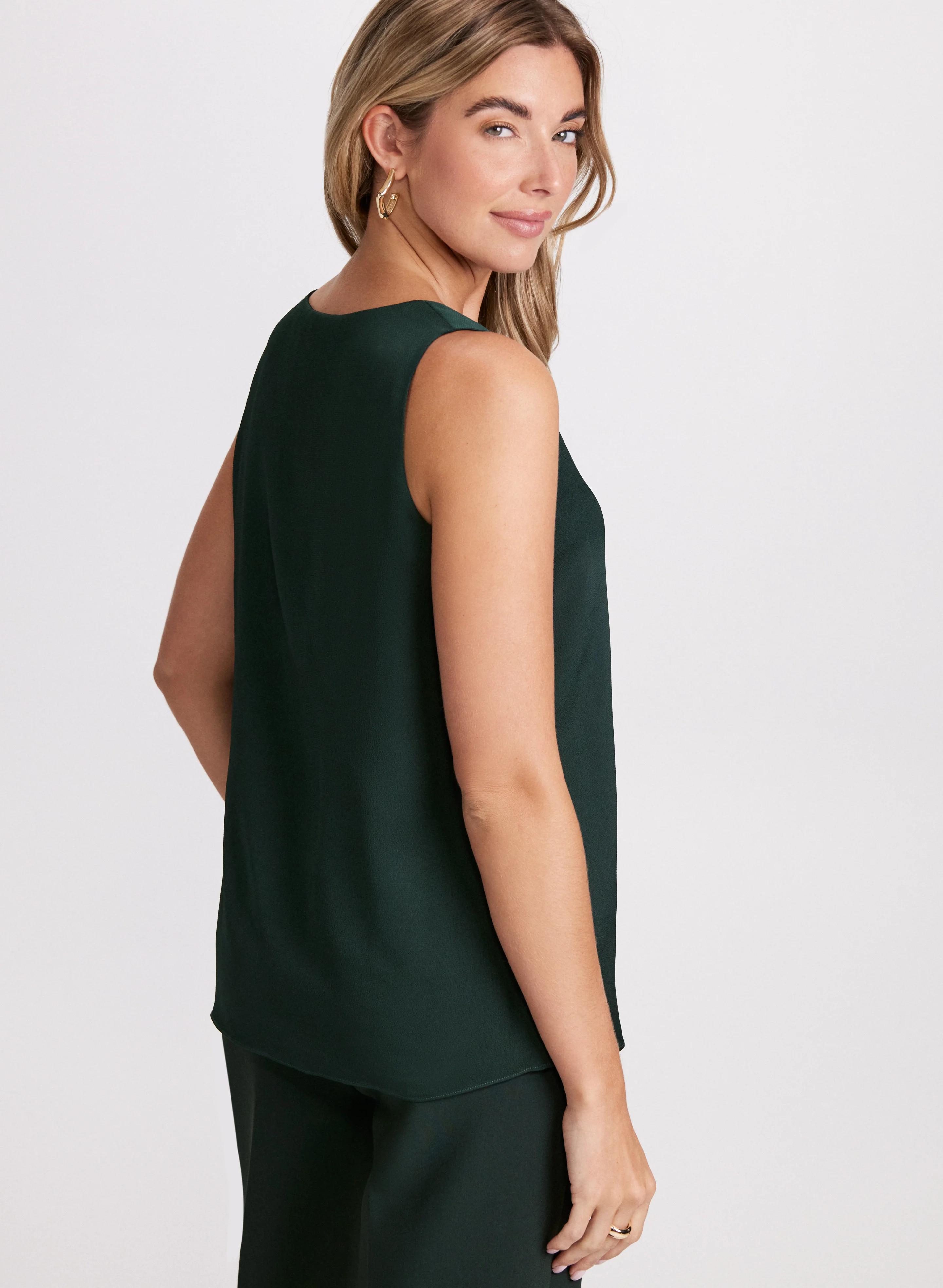 Satin Sleeveless Blouse - Image 3