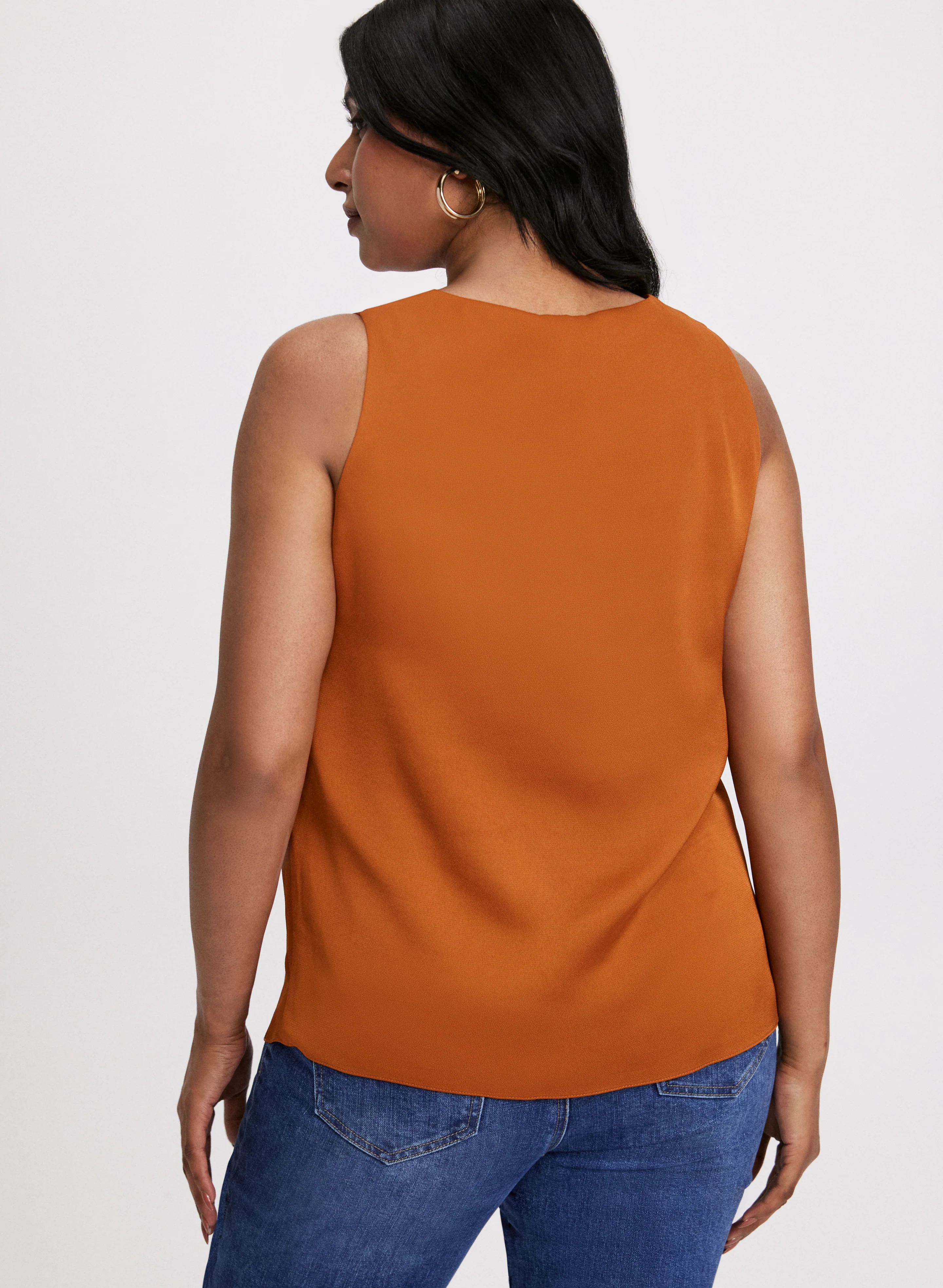 Satin Sleeveless Blouse - Image 3