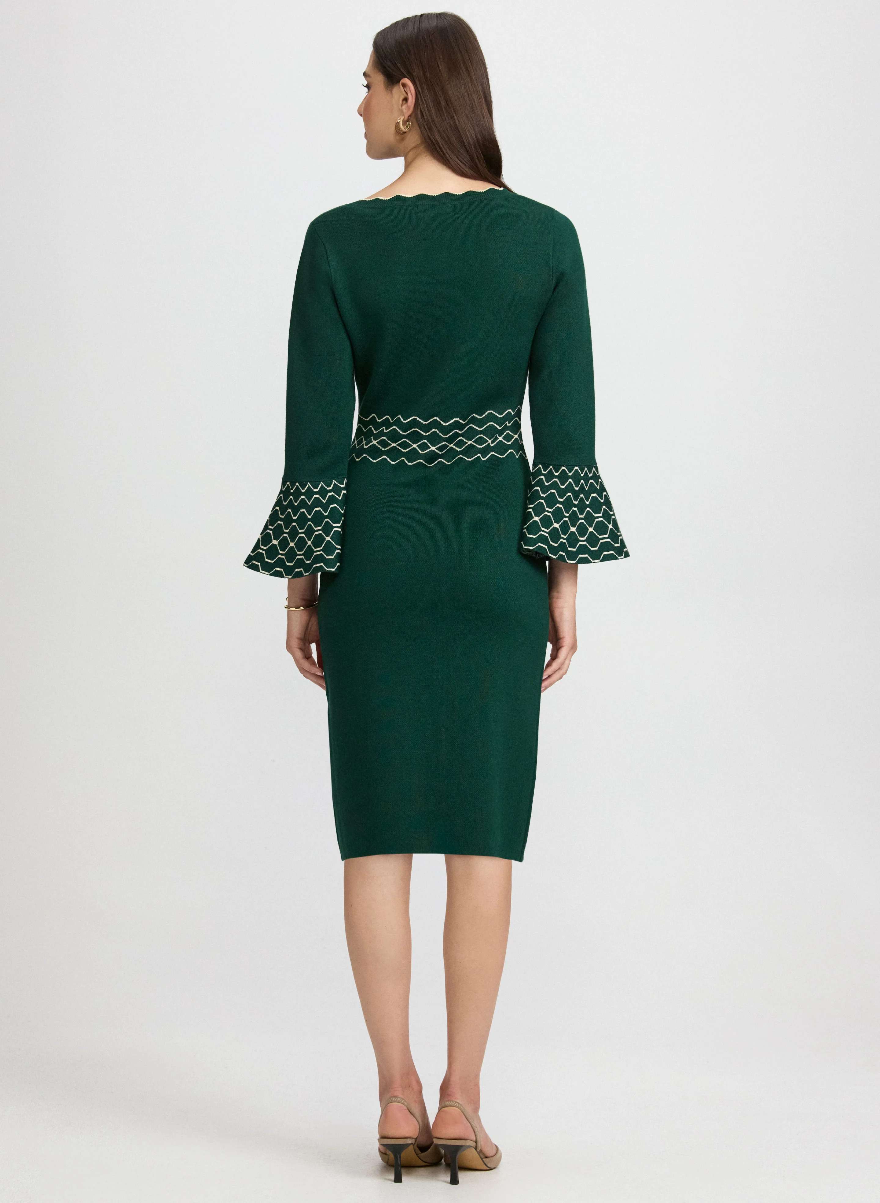 Scalloped Detail Dress - Image 3