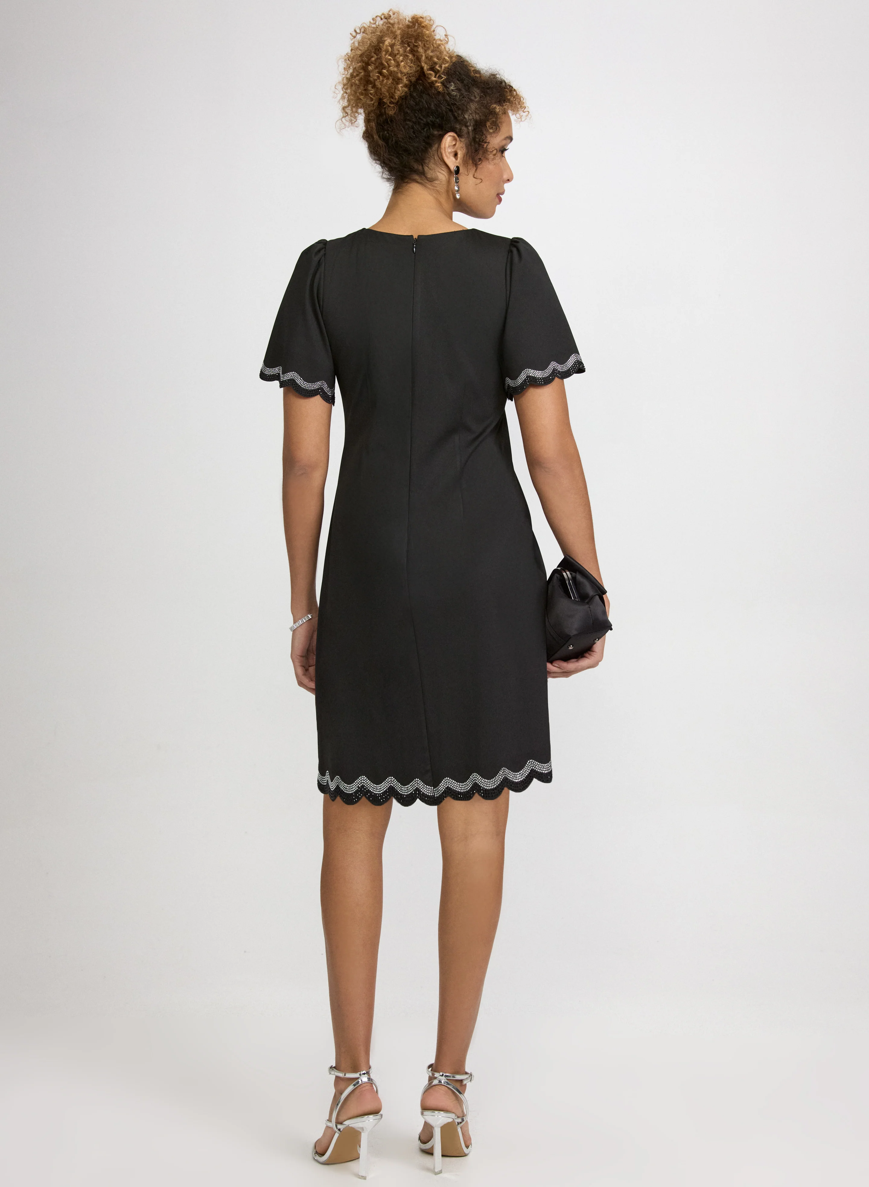 Scalloped Trim Dress - Image 2