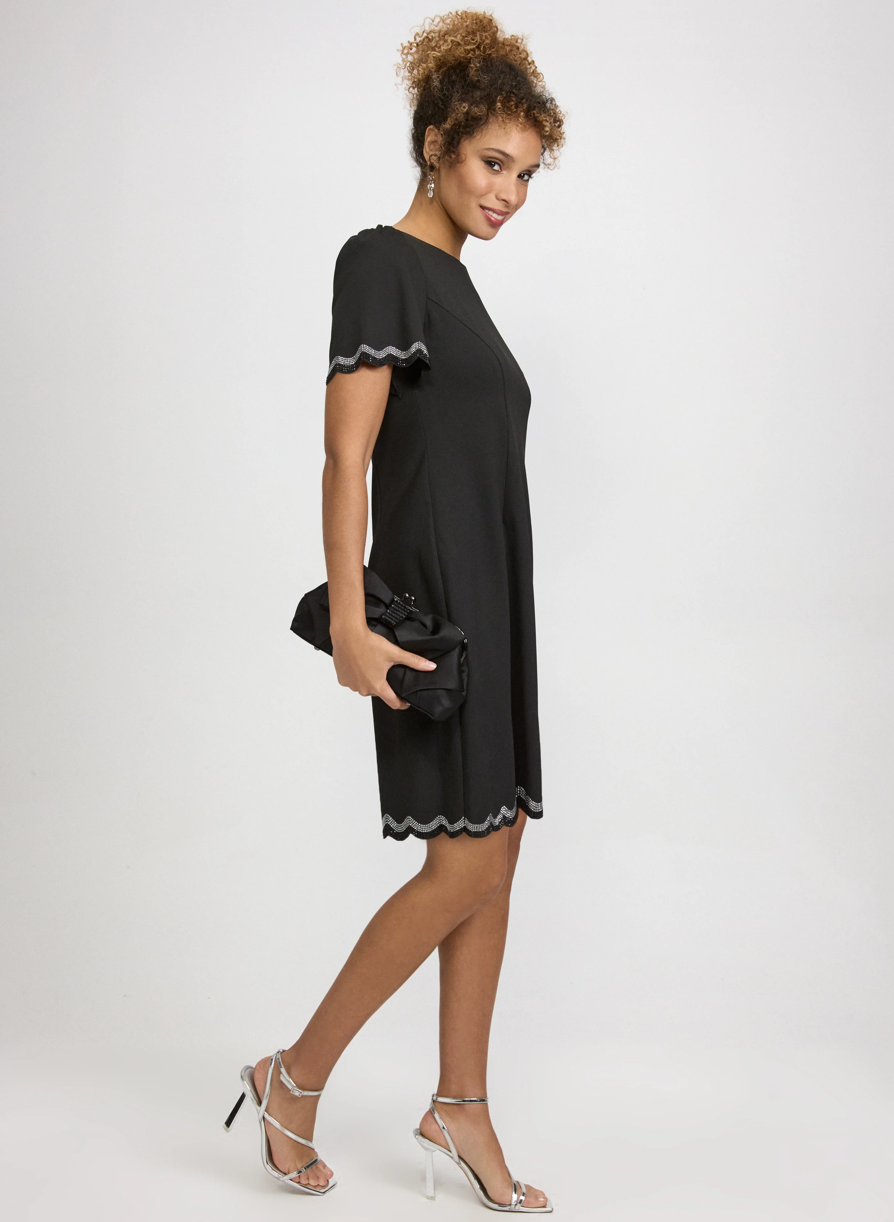 Scalloped Trim Dress - Image 3