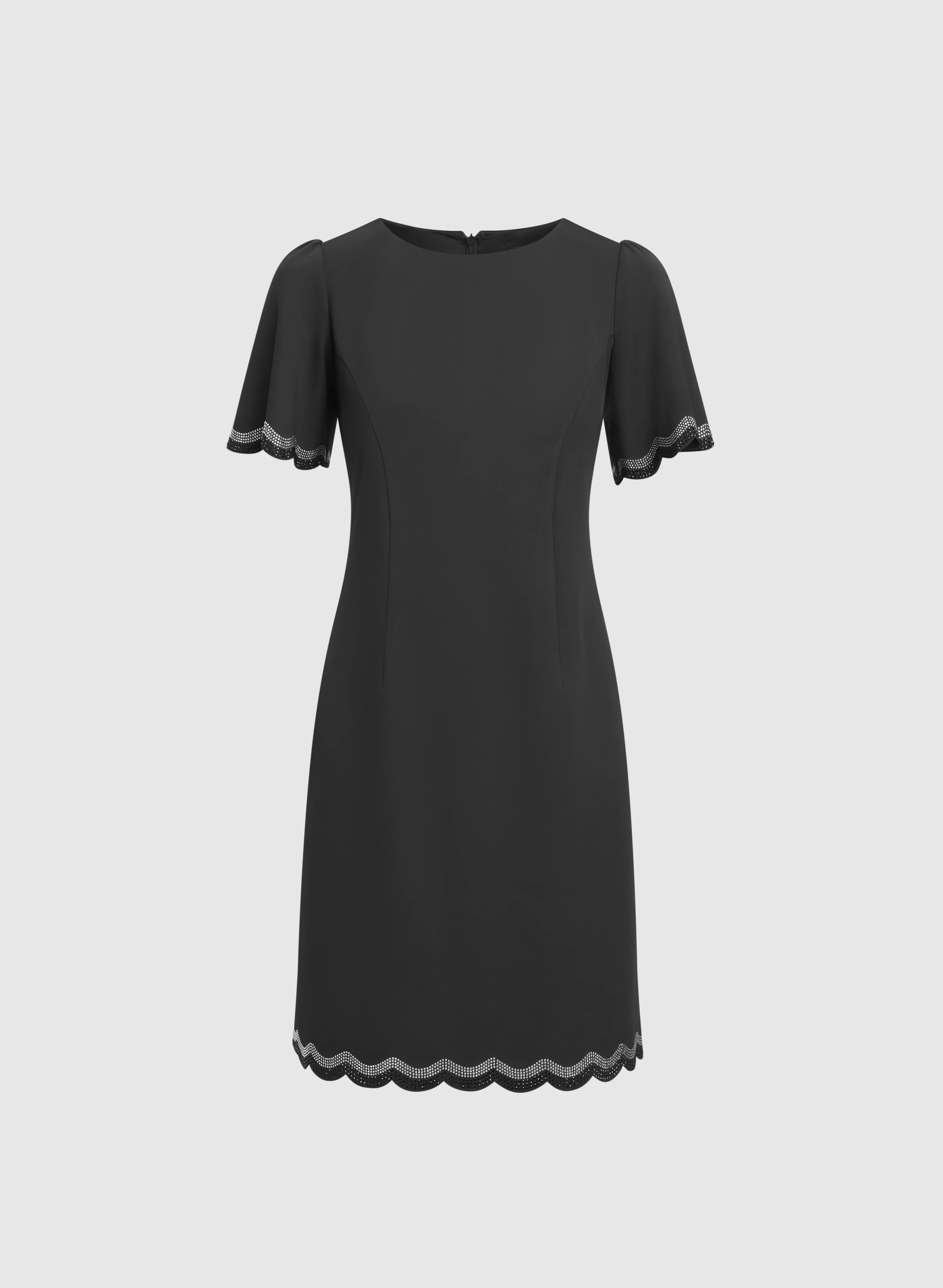 Scalloped Trim Dress - Image 6