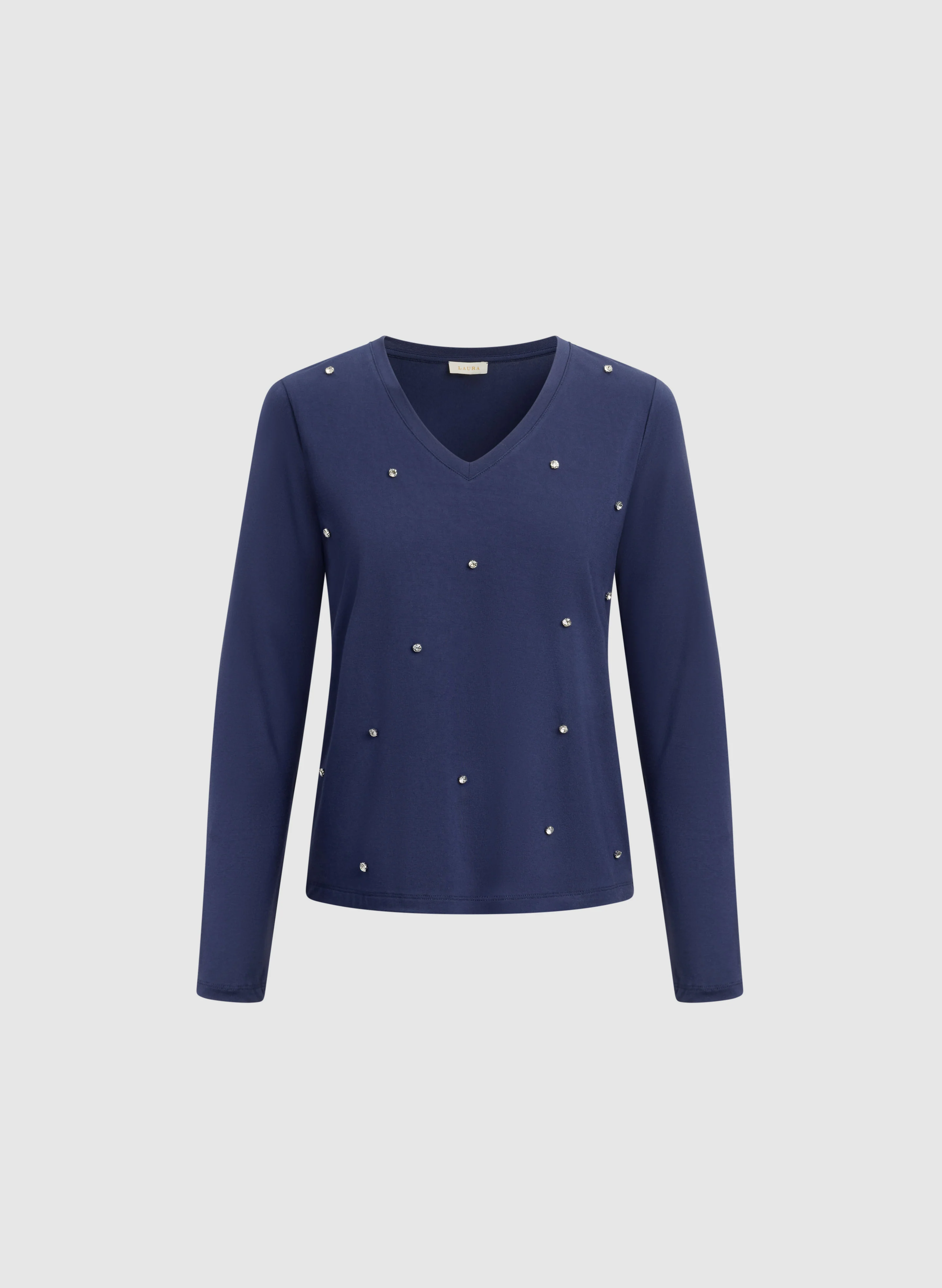 Scattered Rhinestone Embellished Top - Image 6