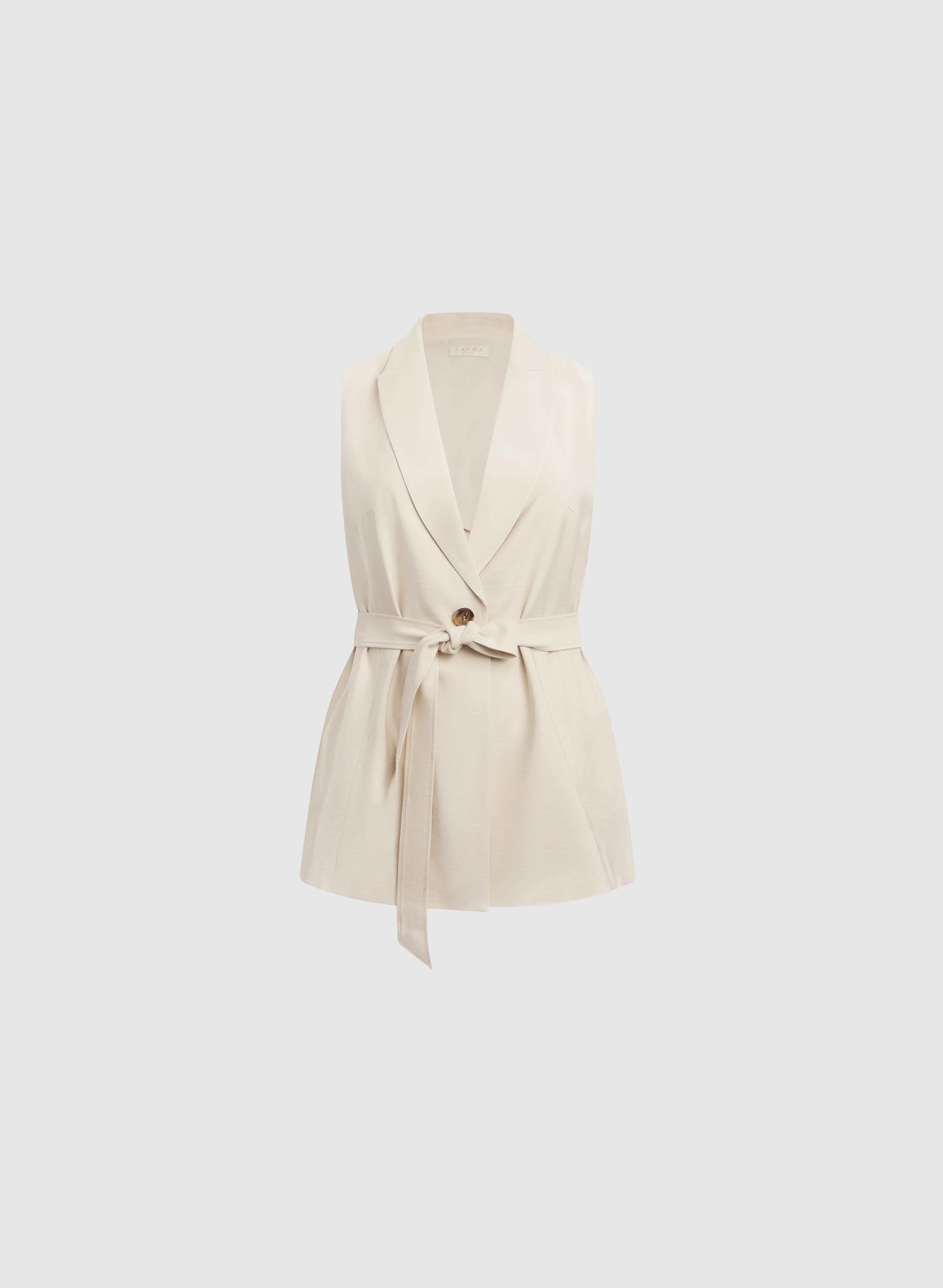 Self-Tie Belted Vest - Image 6