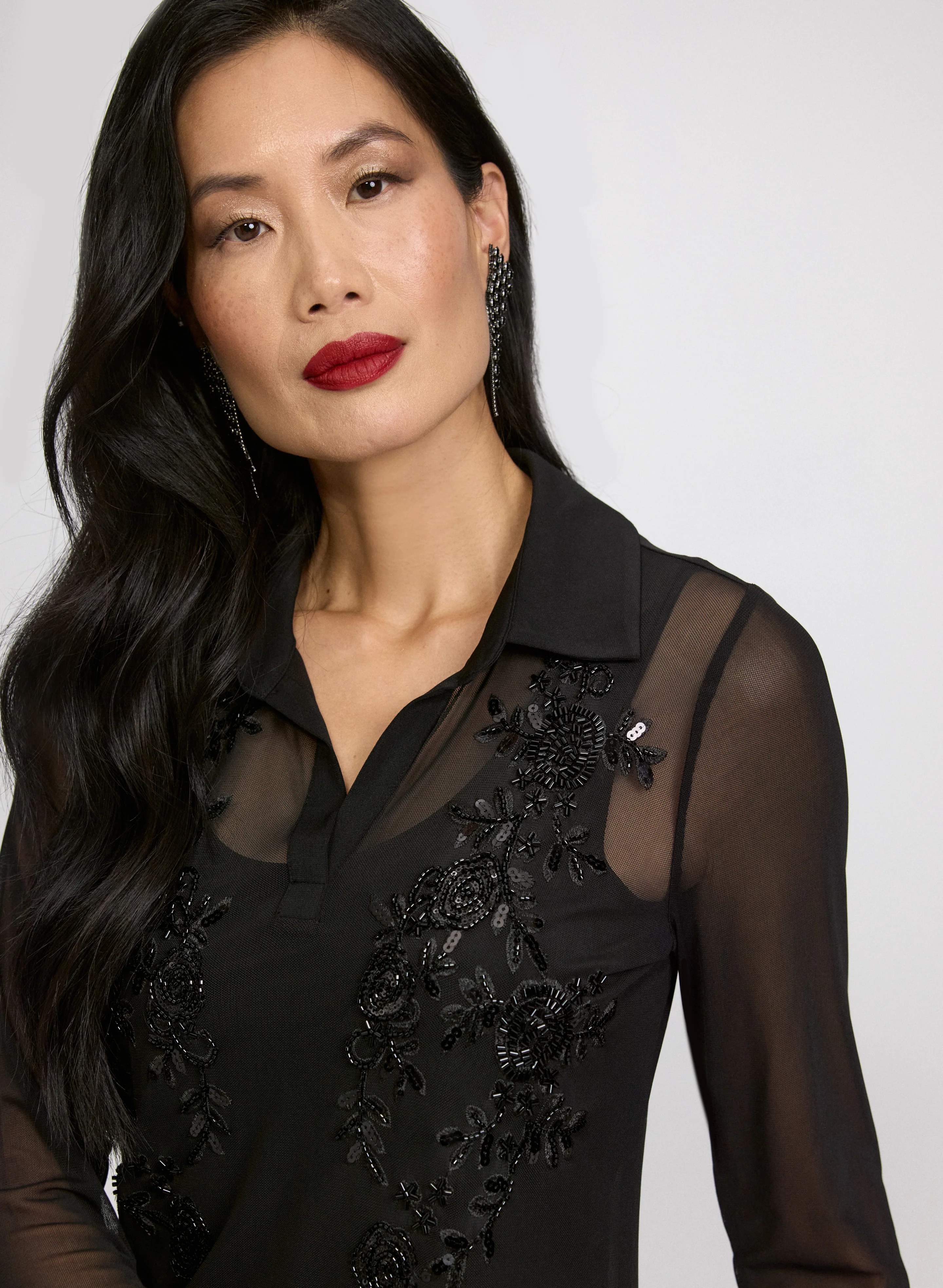 Sequin Embroidered Top - Image 2