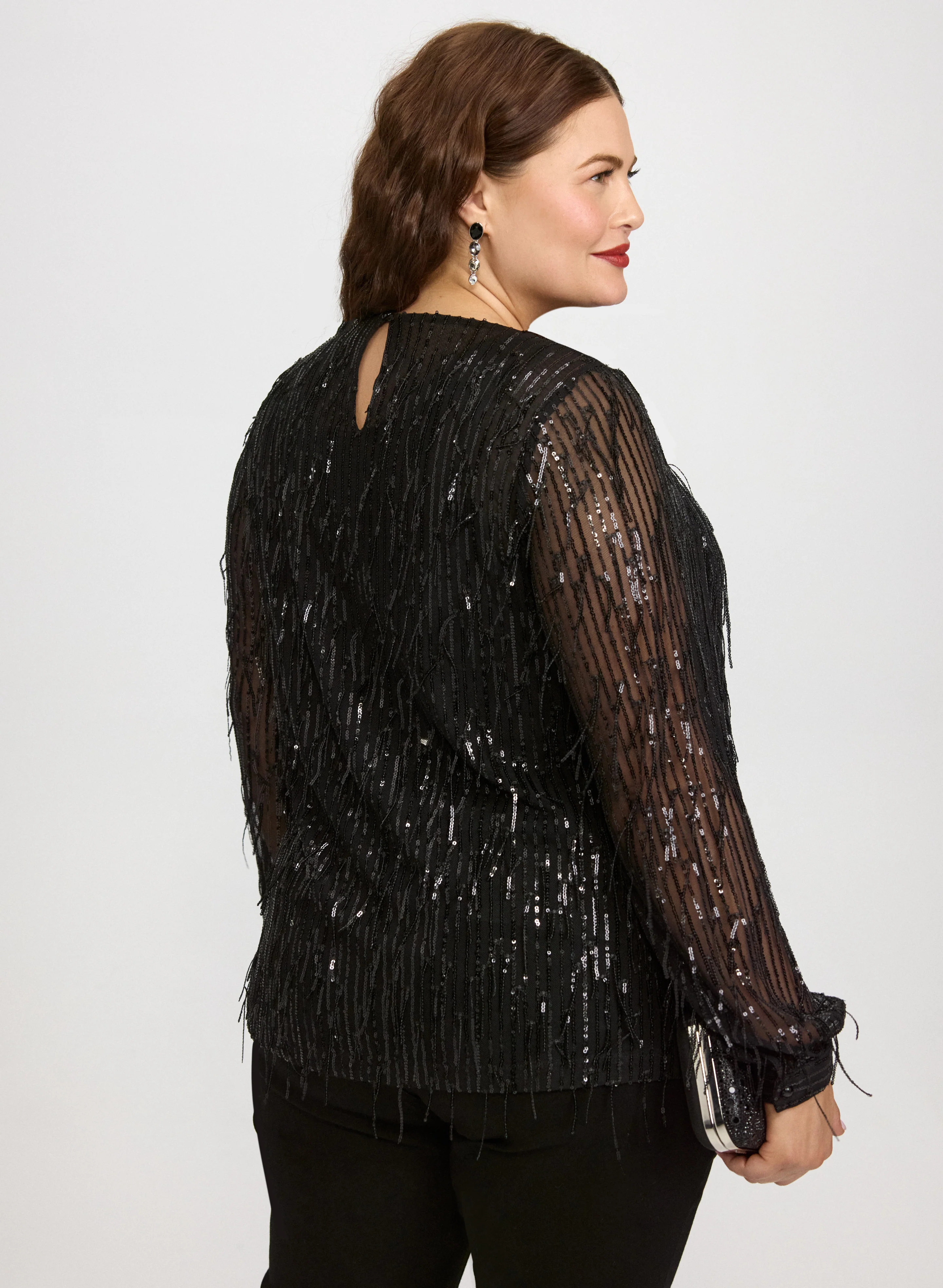 Sequin Fringe Top - Image 4