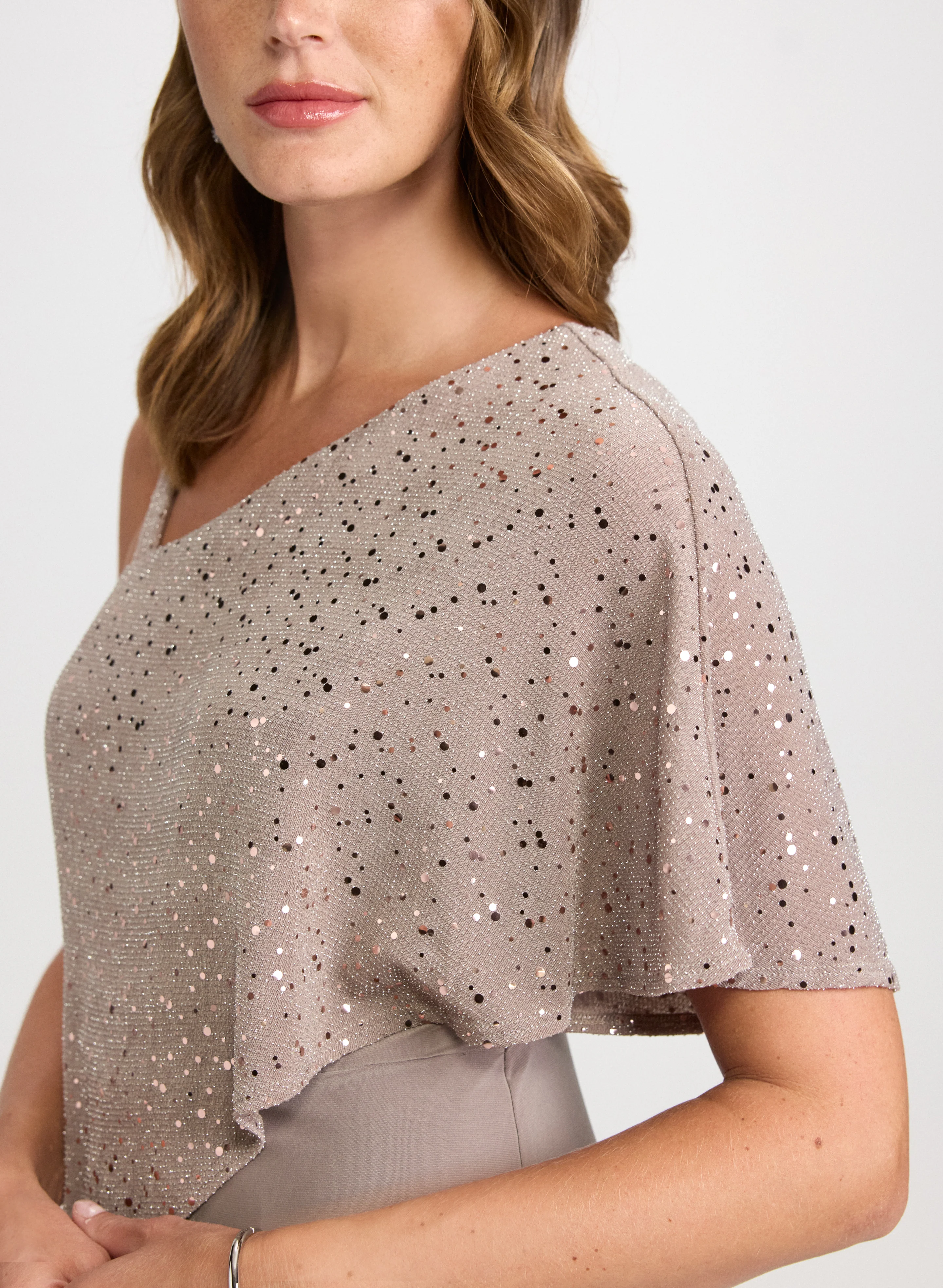 Sequin & Jersey Jumpsuit - Image 5