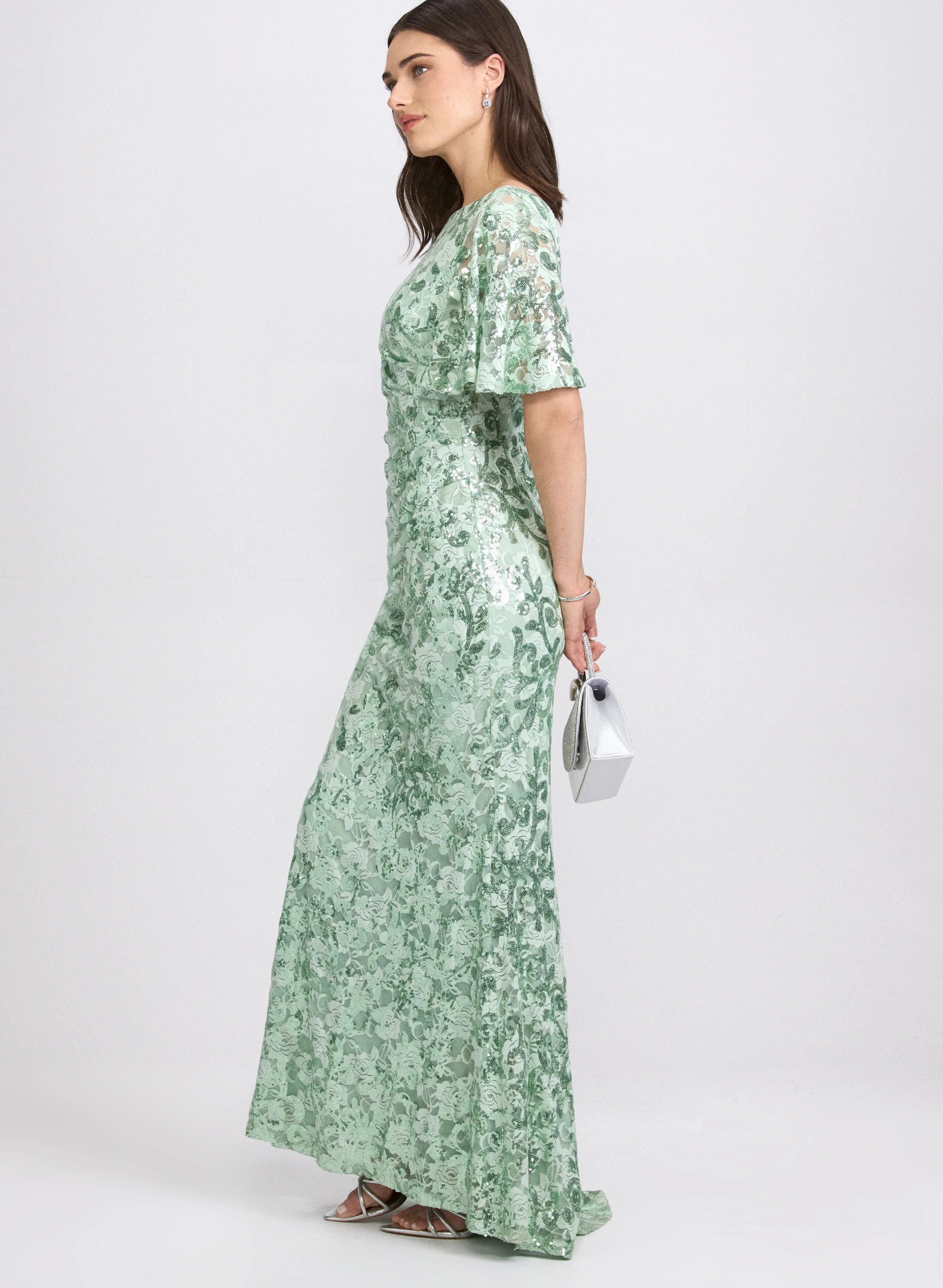 Sequin & Lace Dress - Image 2