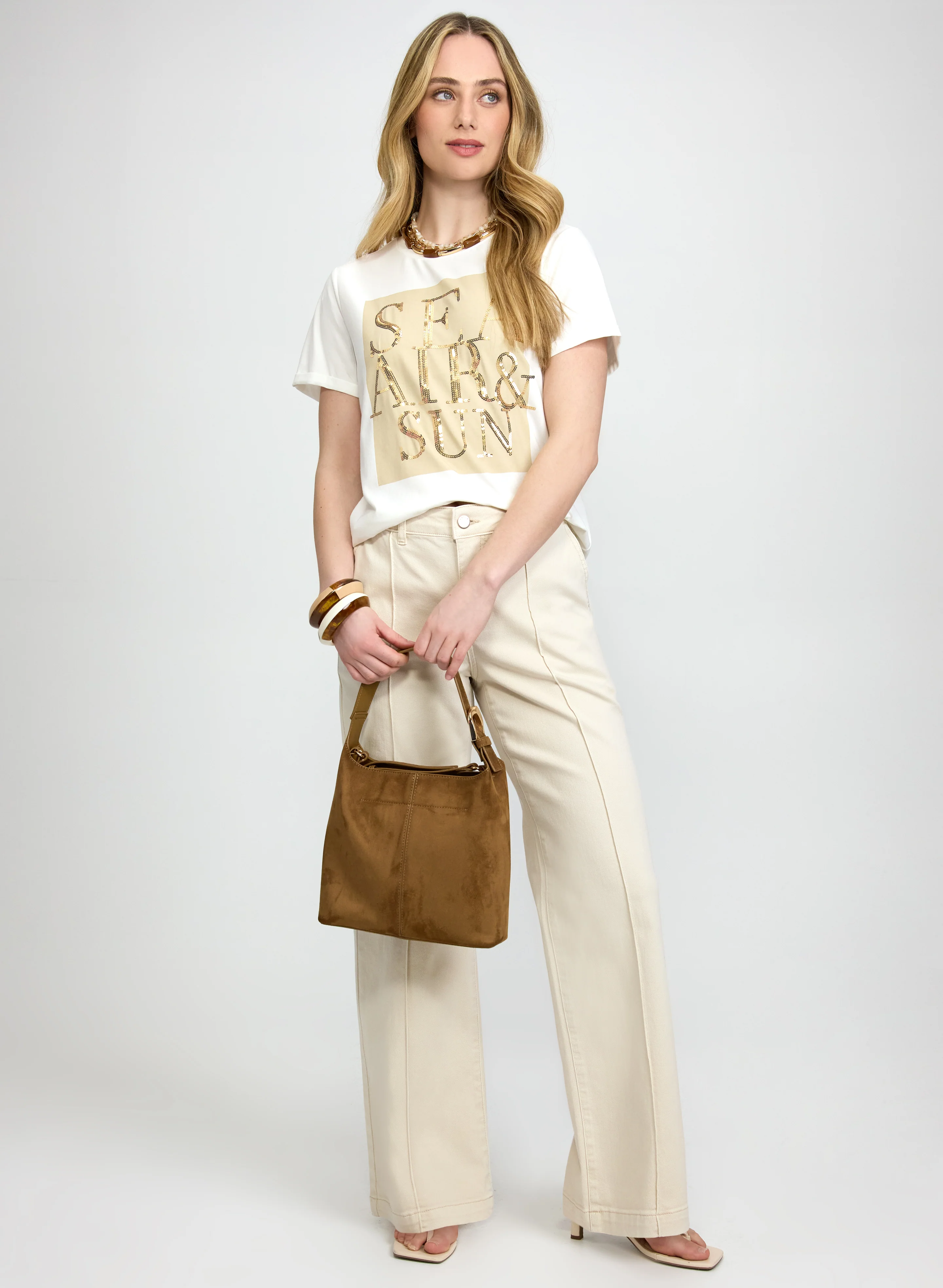 Sequin Logo T-Shirt - Image 3