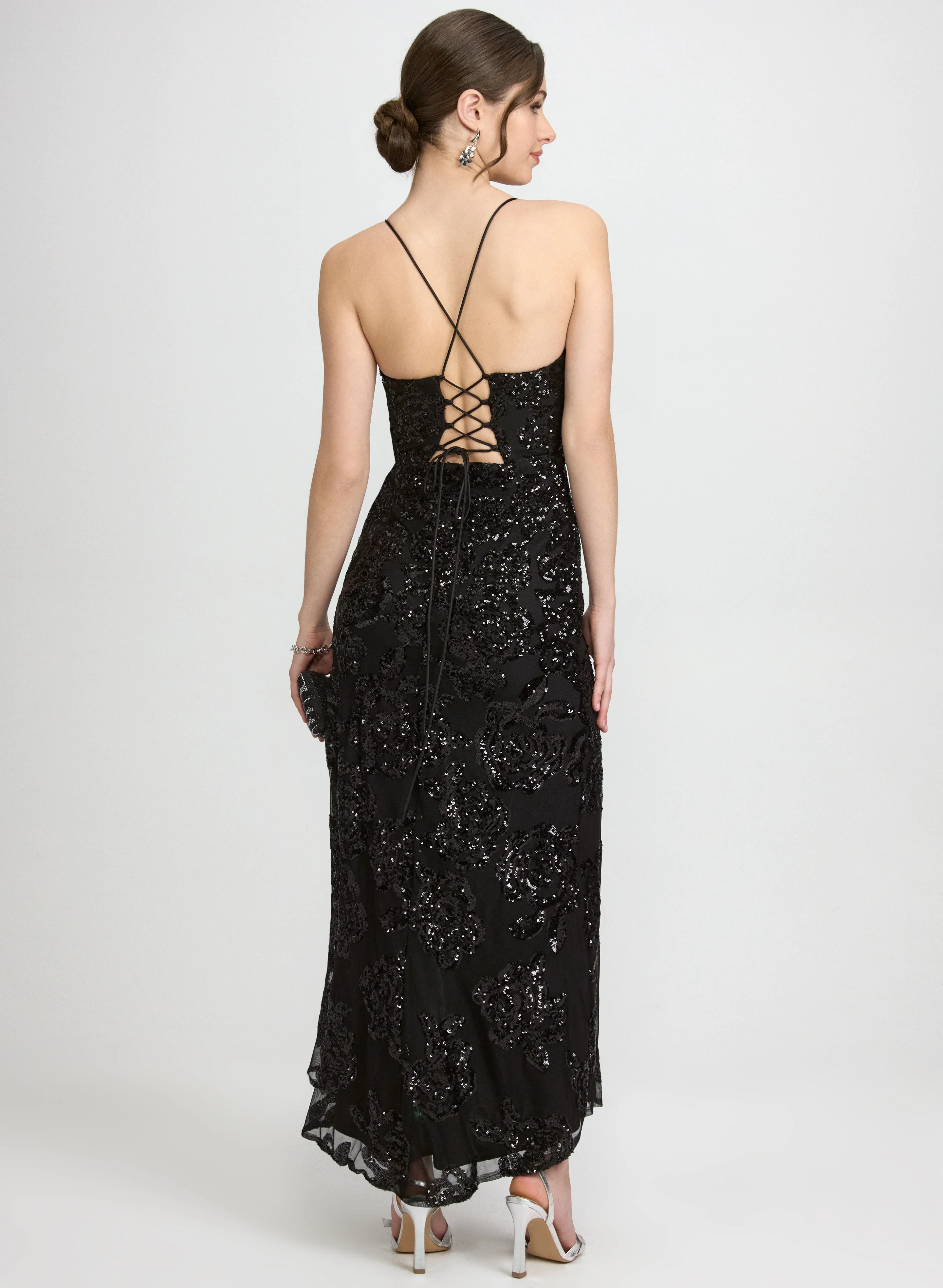 Sequin Mesh Dress - Image 3