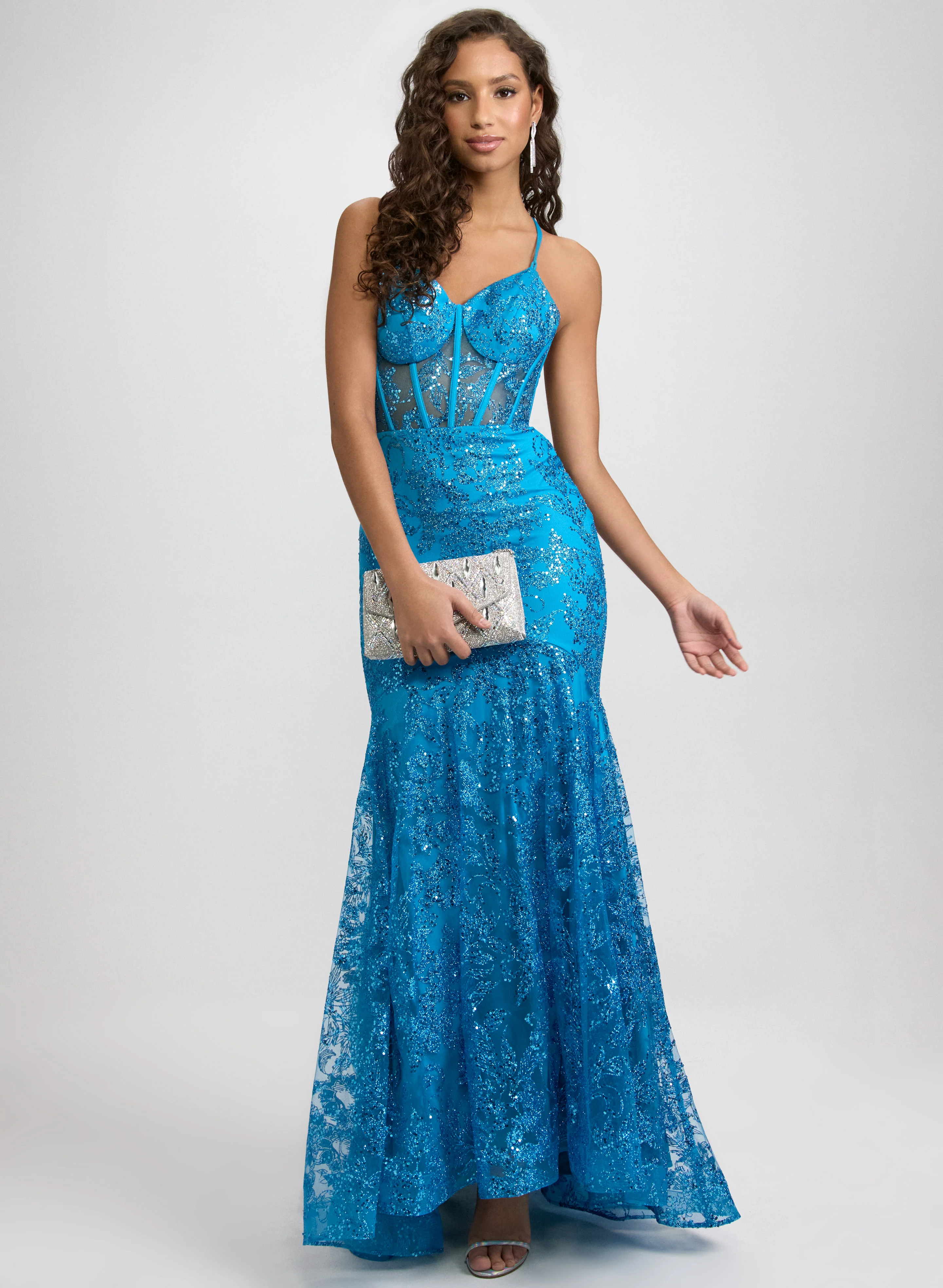 Sequin Mesh Dress