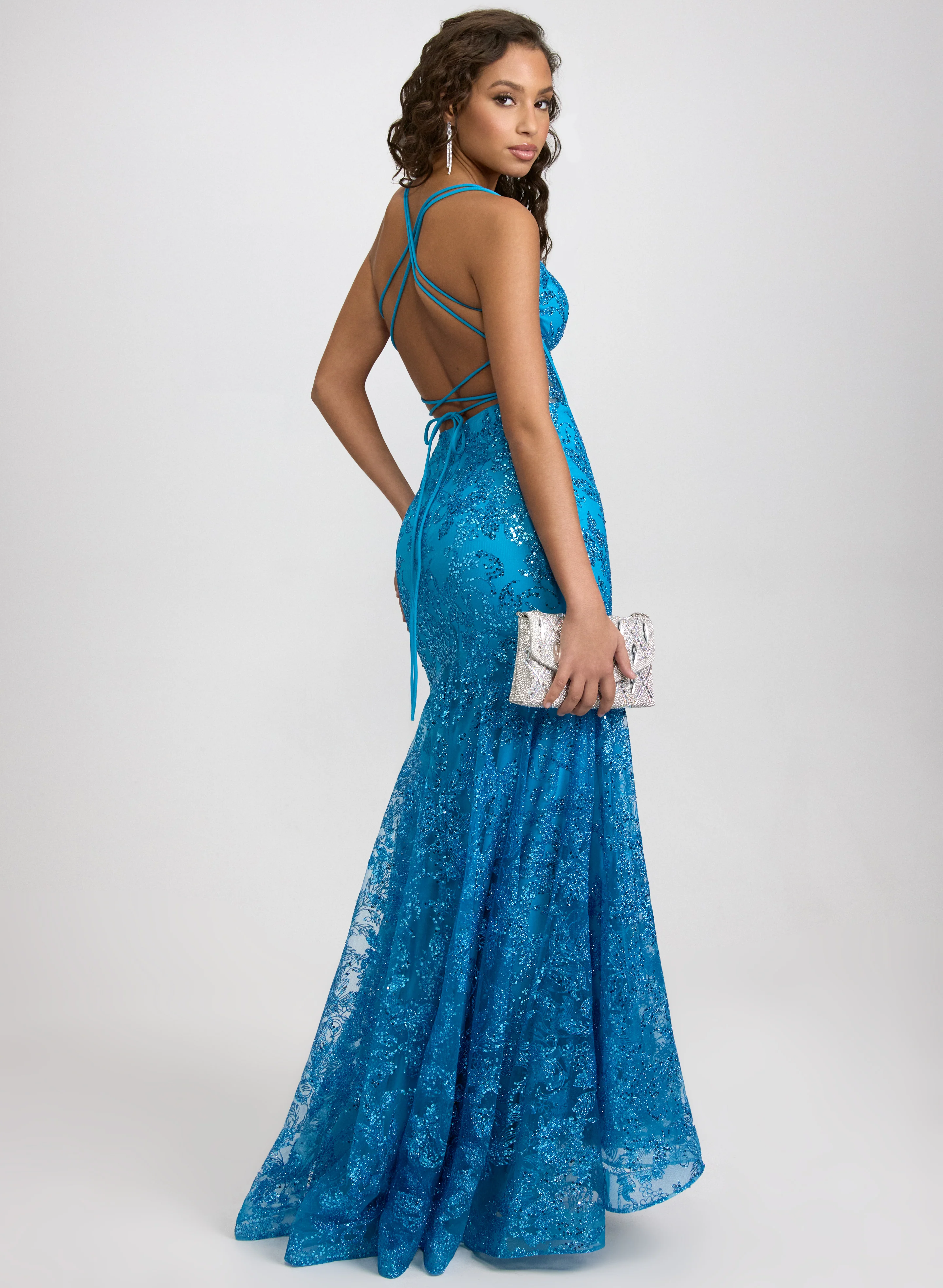 Sequin Mesh Dress - Image 2