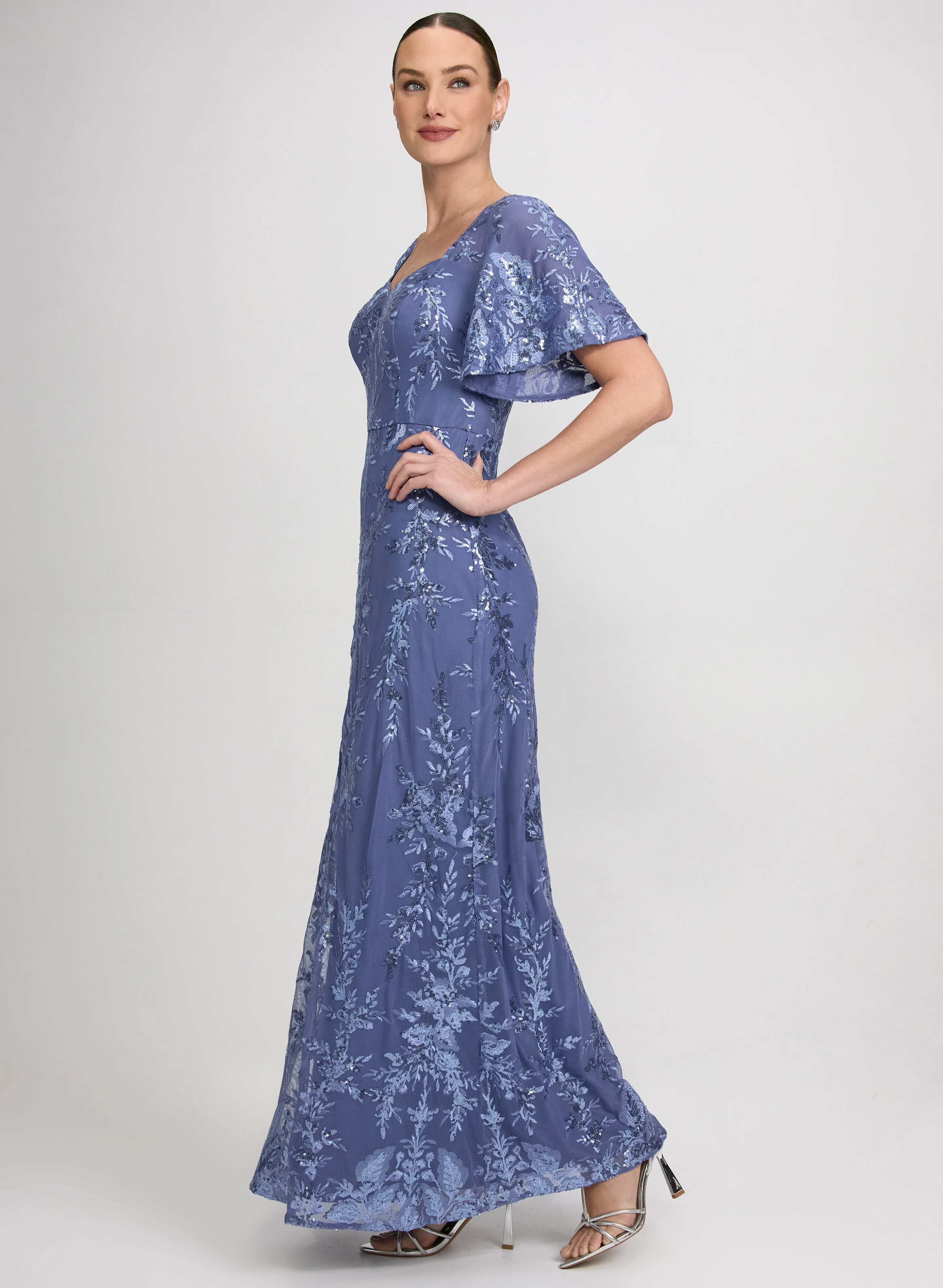 Sequin Mesh Dress - Image 2