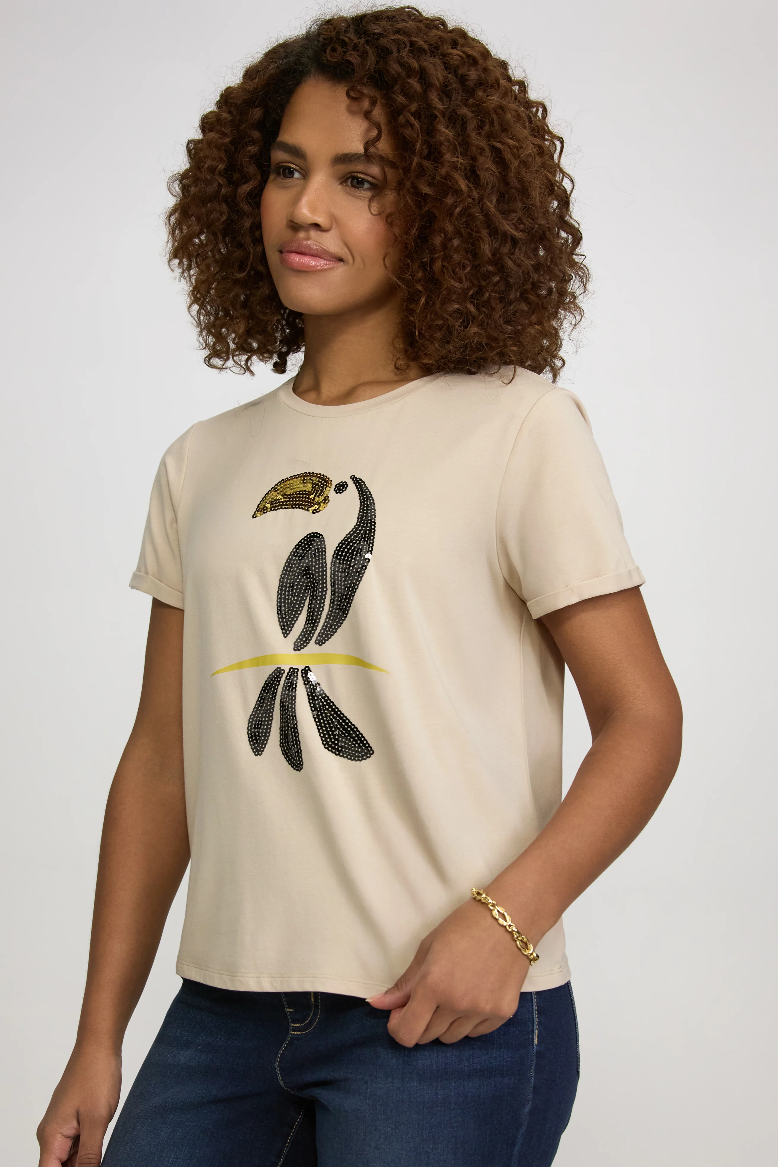 Sequin Toucan T-Shirt - Image 5