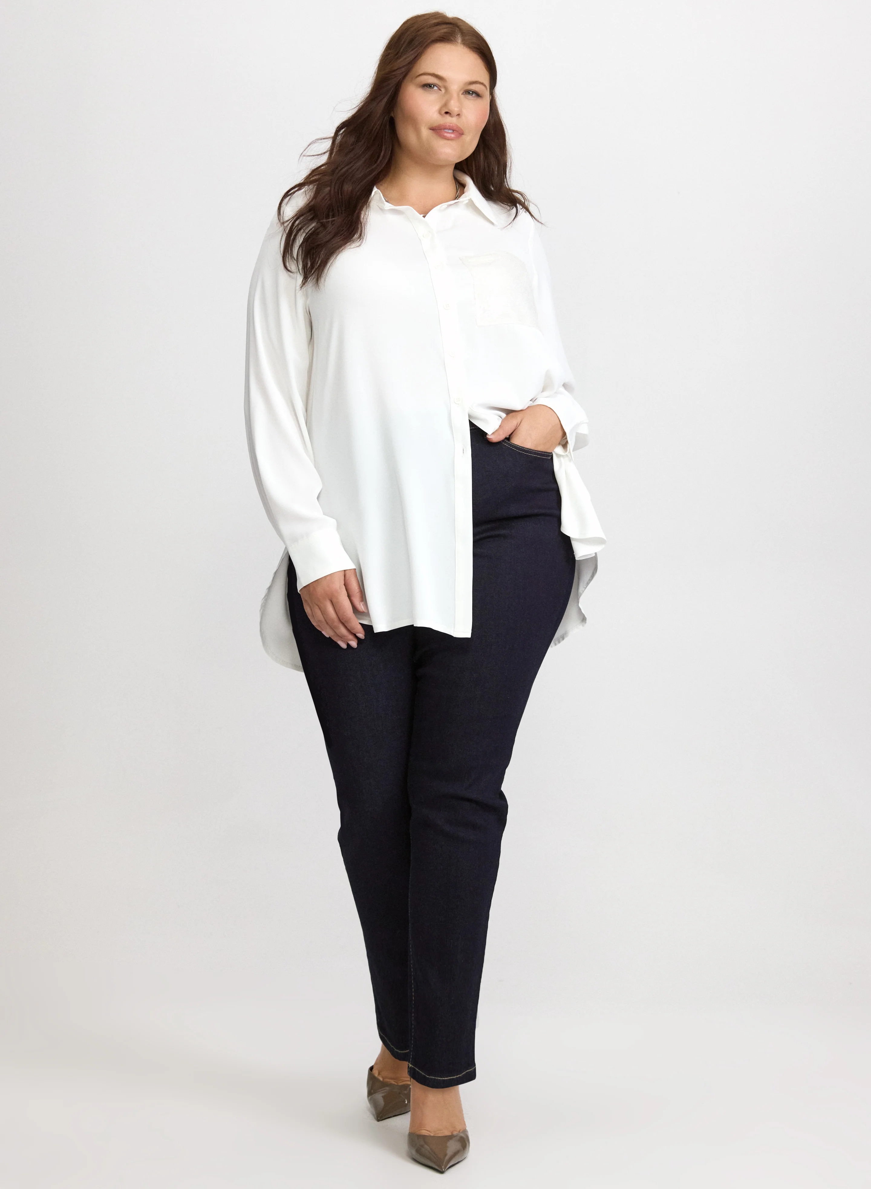 Sequin Pocket Detail Blouse - Image 11