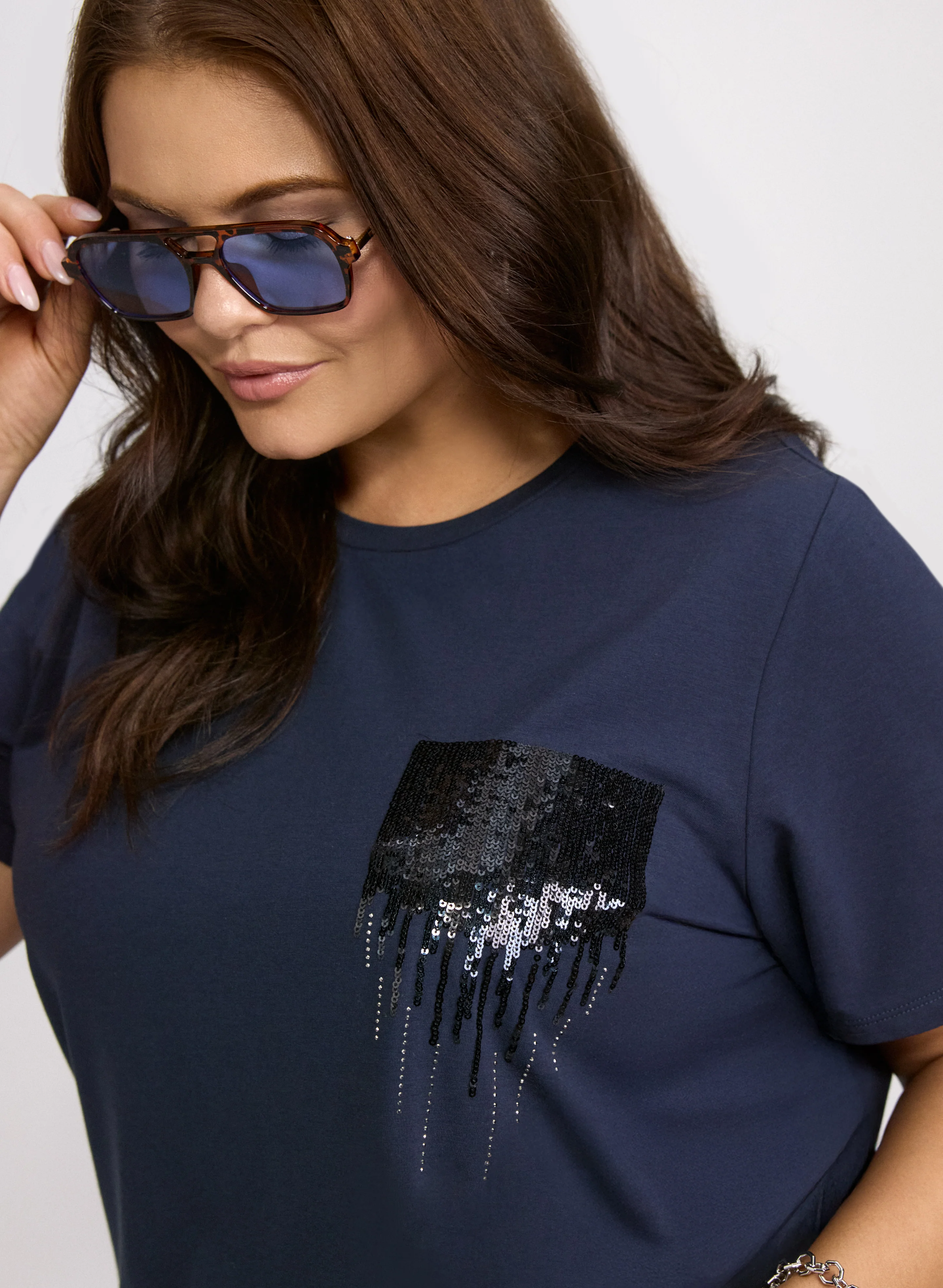 Sequin Pocket T-Shirt - Image 2