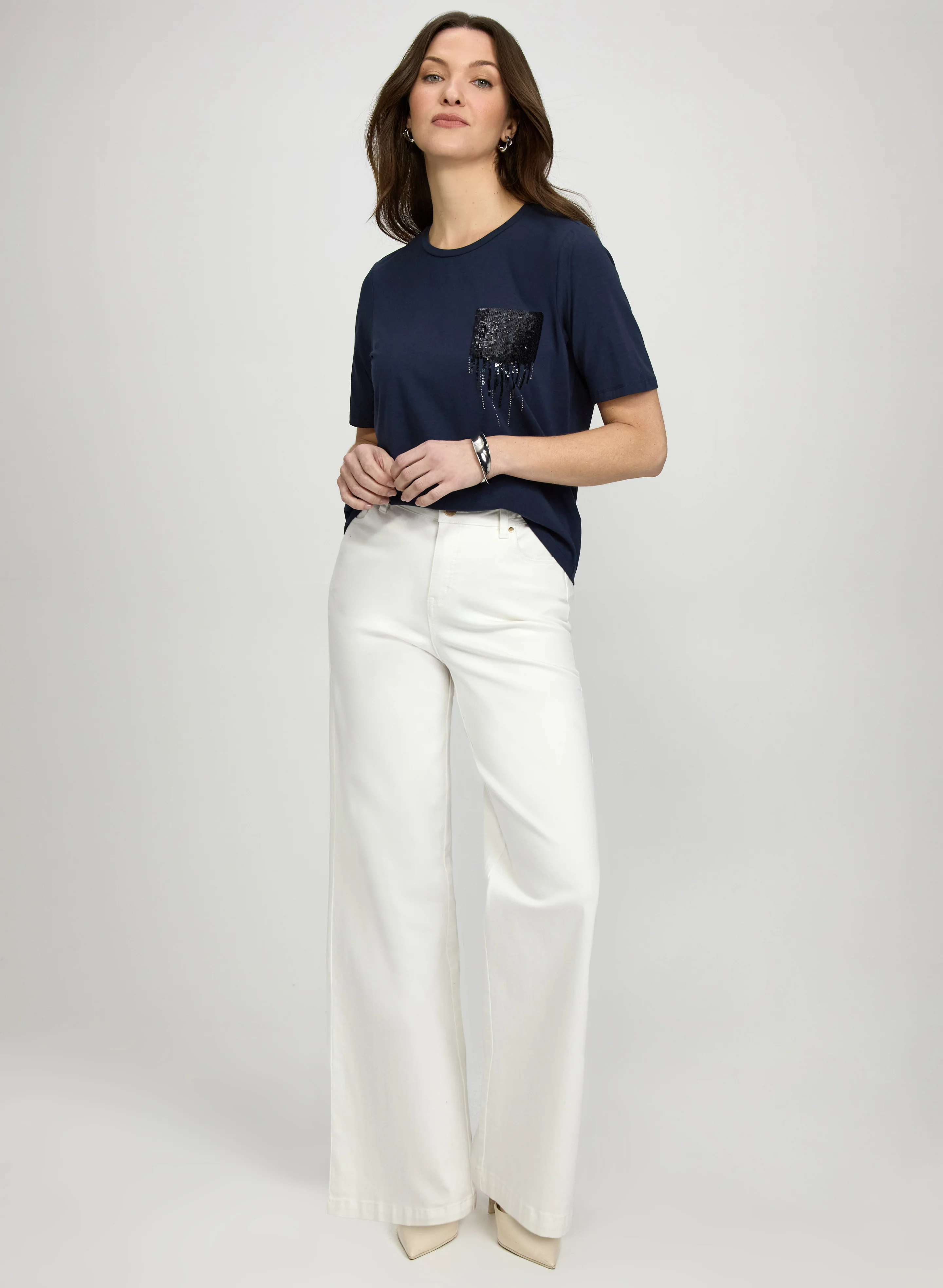 Sequin Pocket T-Shirt - Image 3