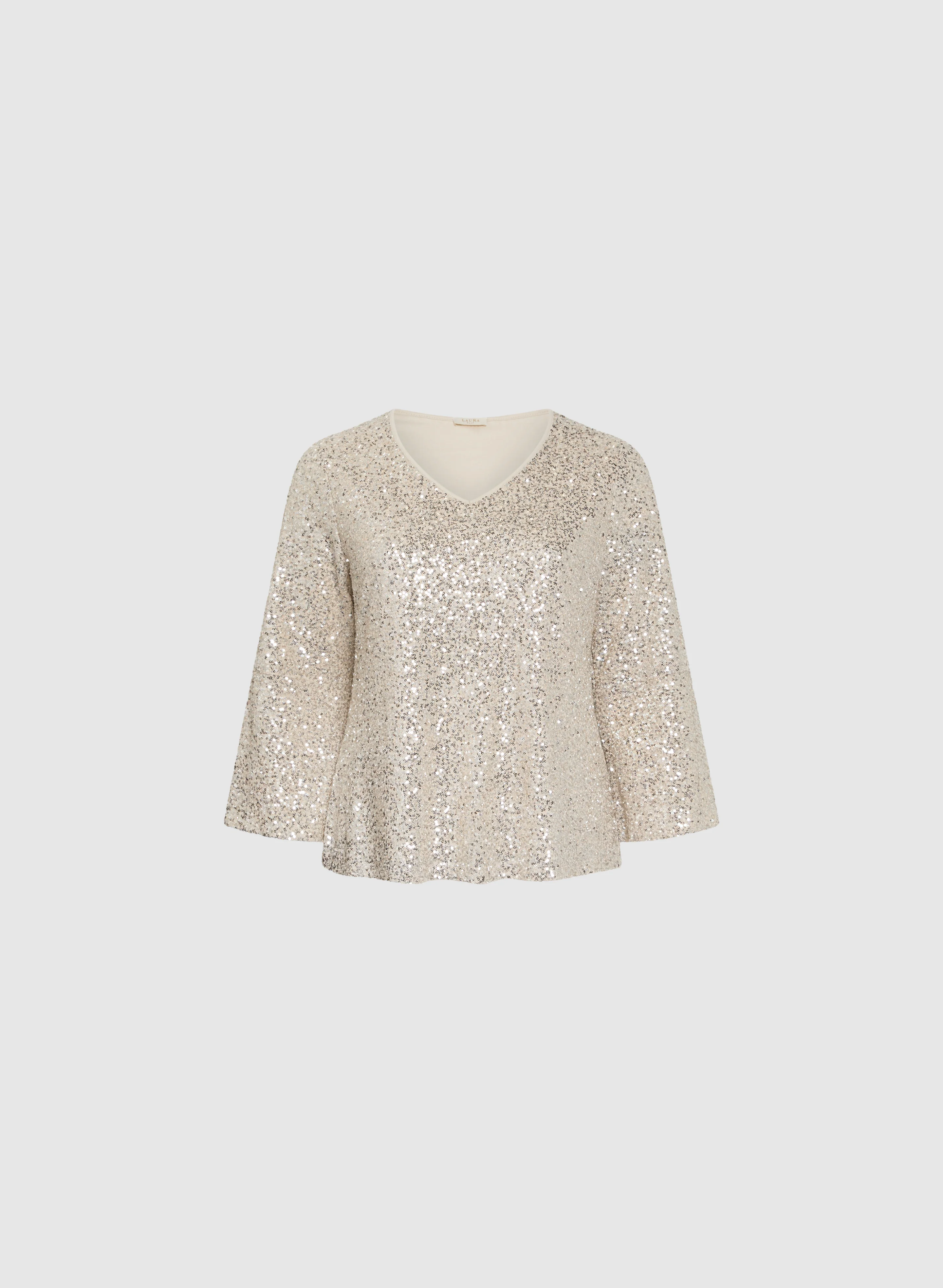 Sequined Bell Sleeve Top - Image 6