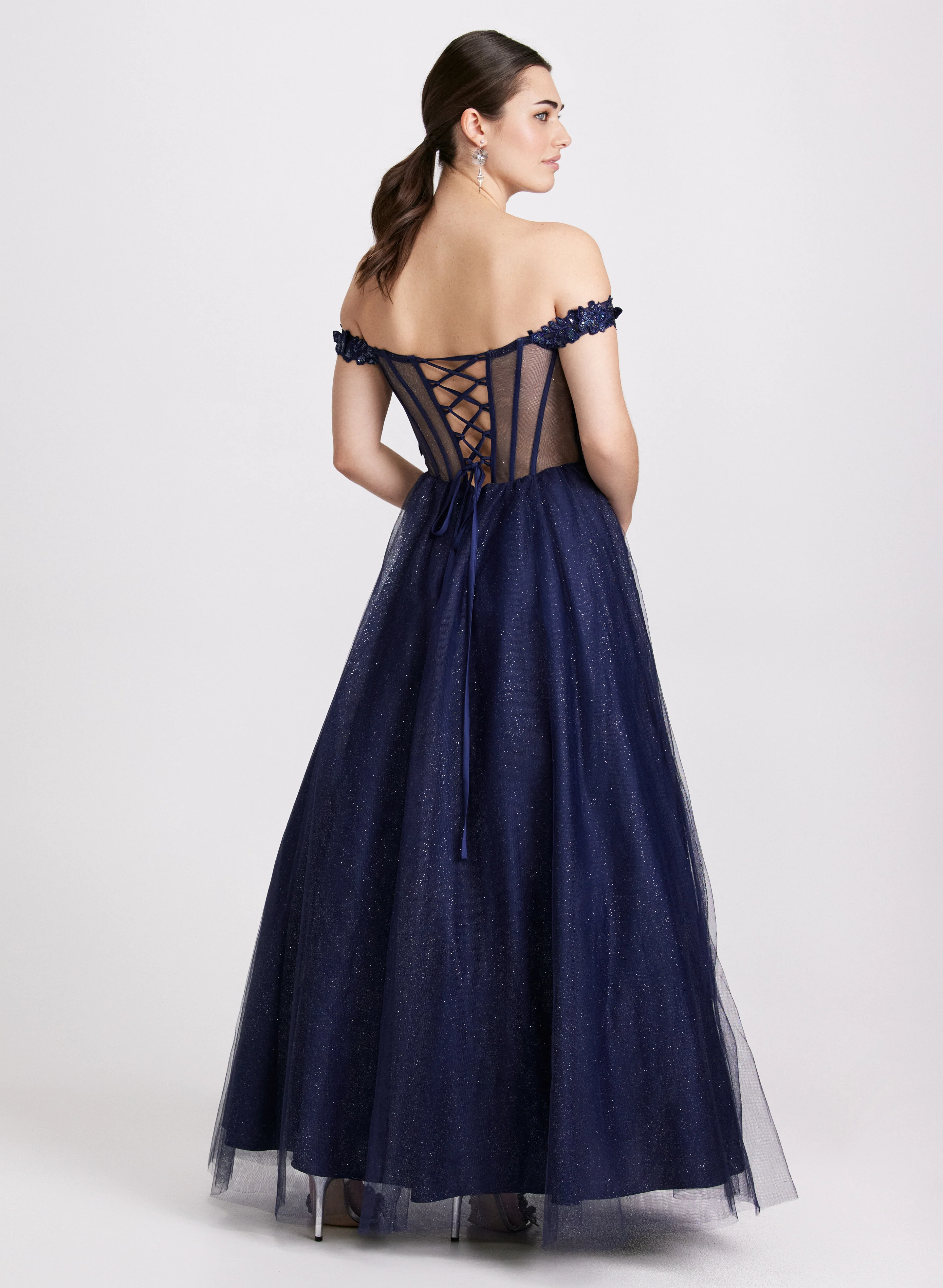 Sequined Butterfly Appliqué Dress - Image 4