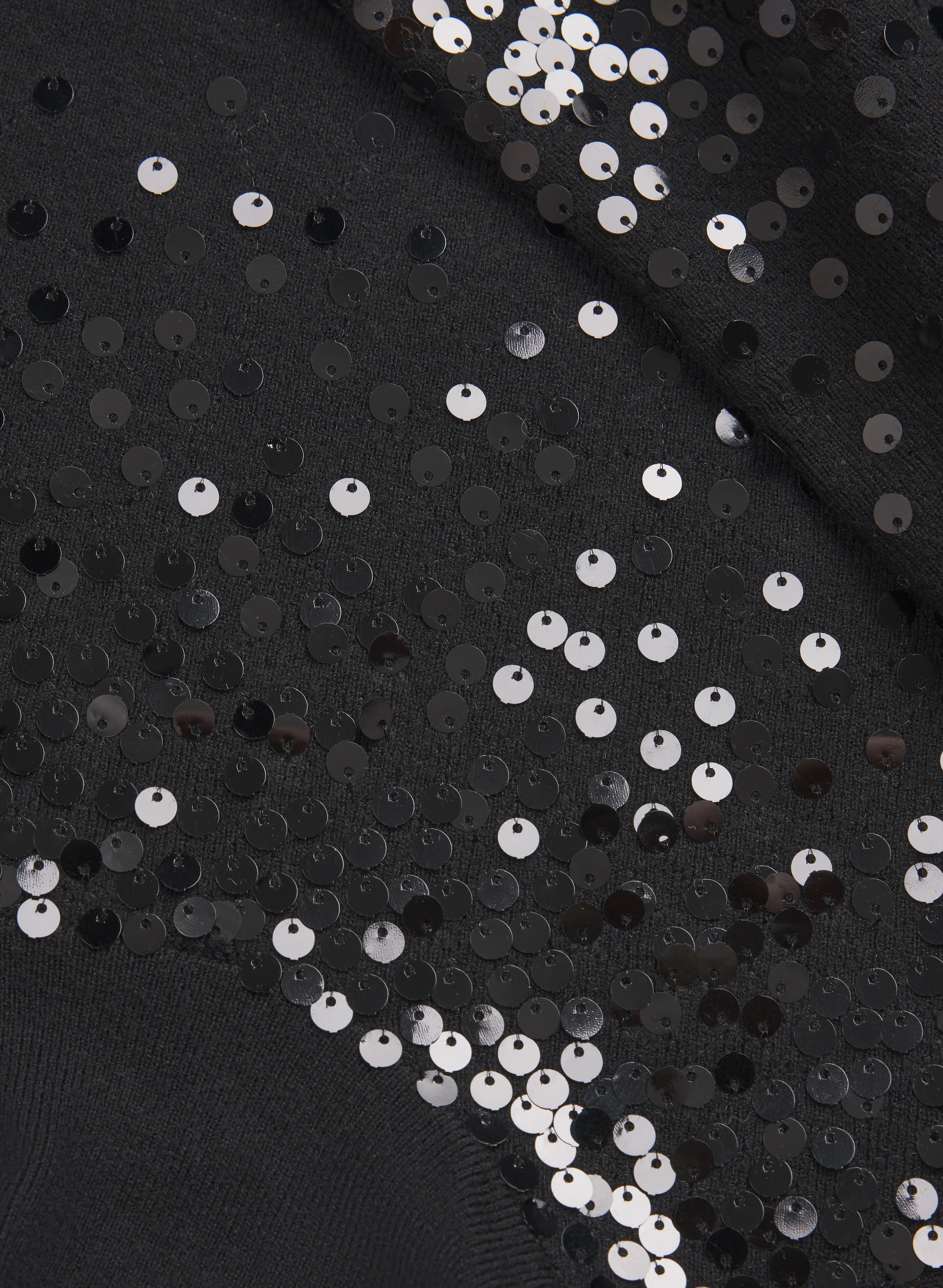 Sequined Cowl Neck Sweater - Image 7