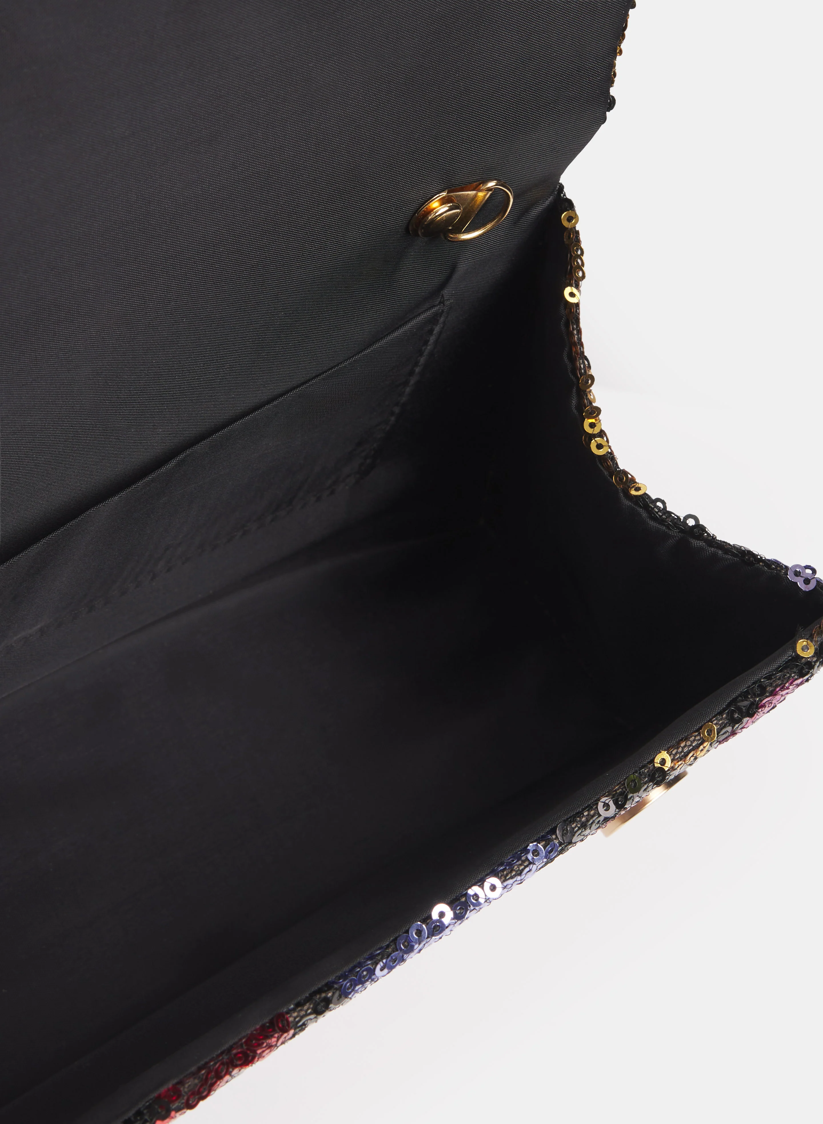Sequined Floral Box Clutch - Image 4