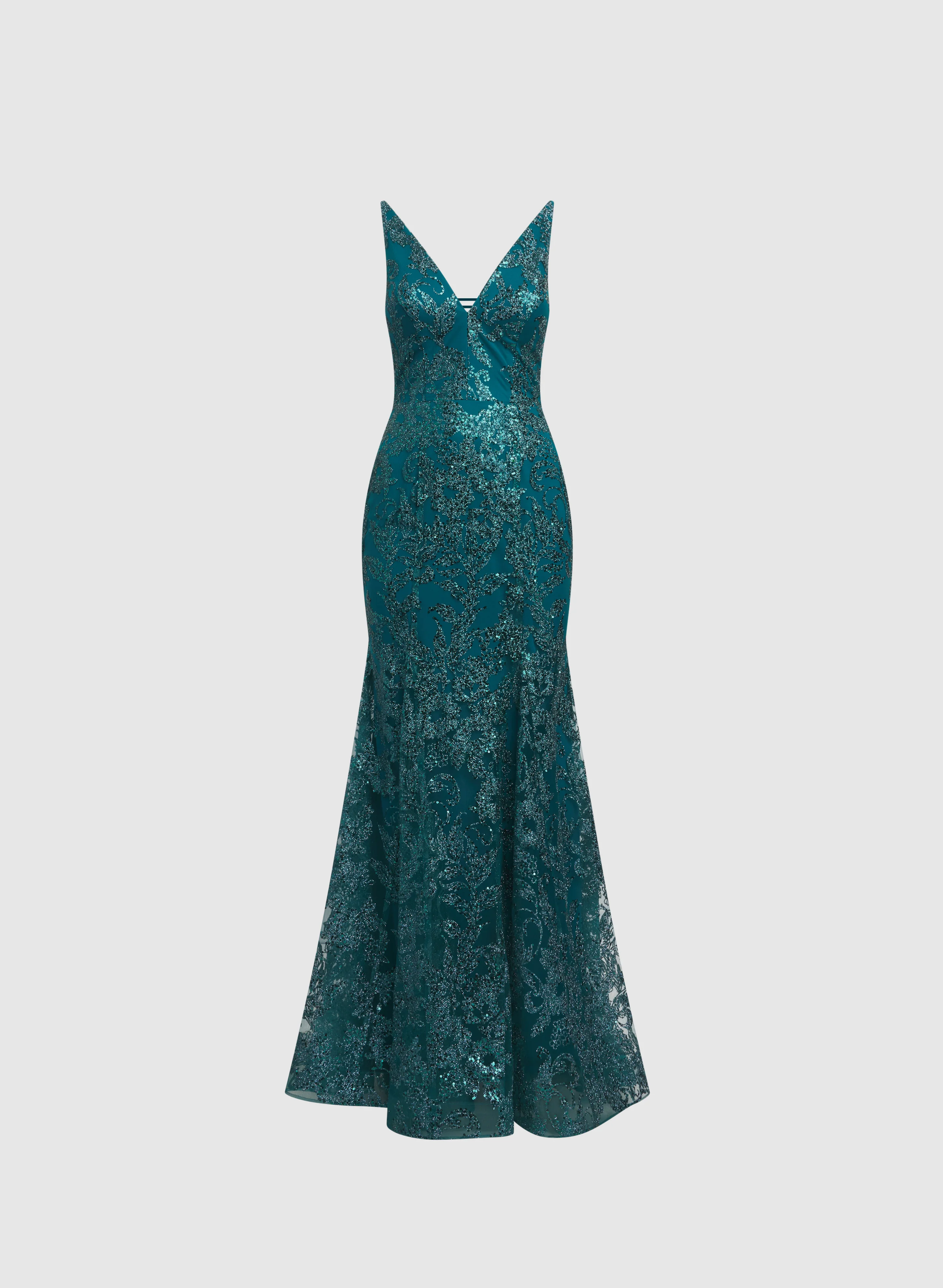 Sequined Floral Dress - Image 5