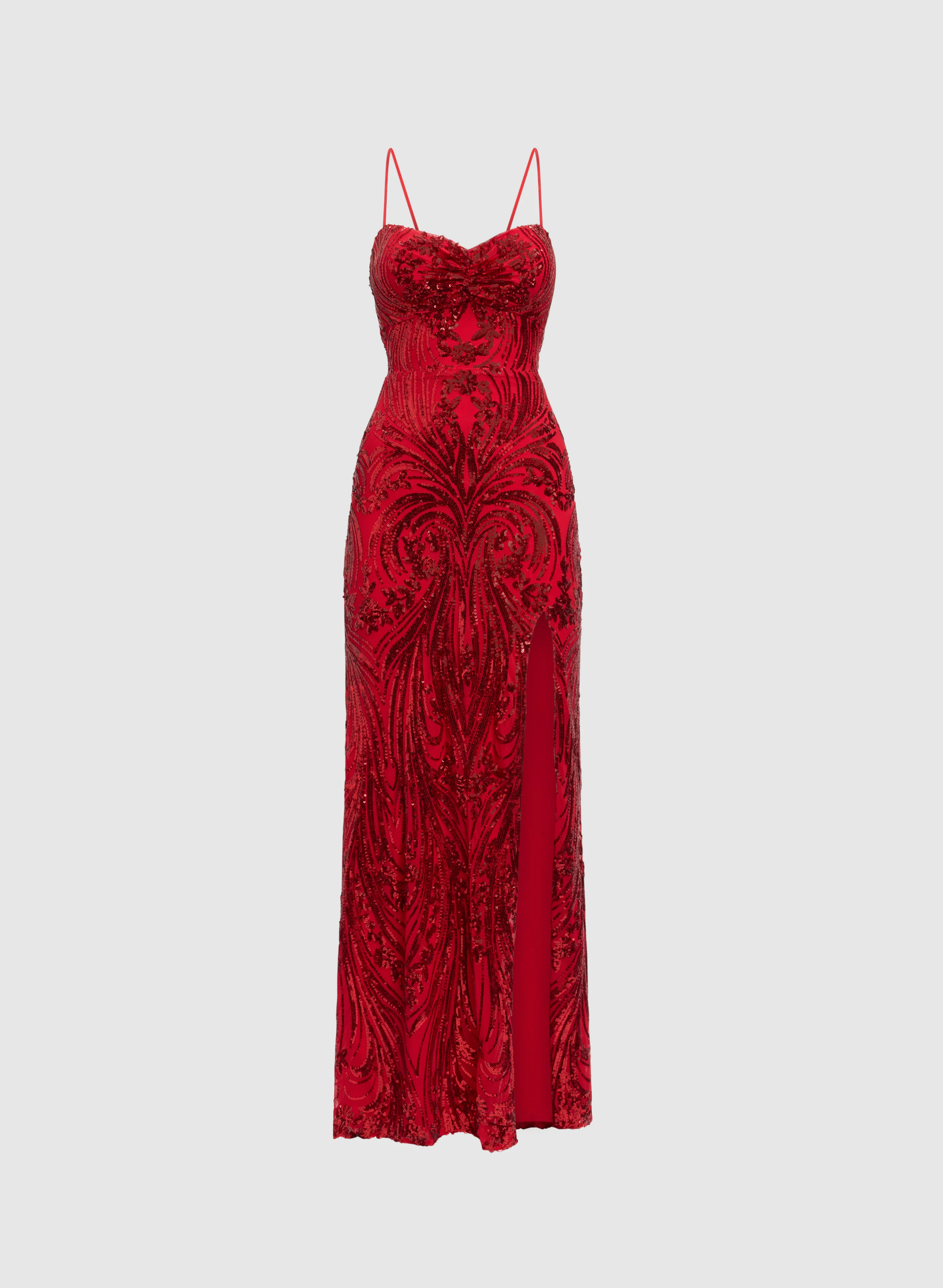 Sequined Lace-Up Dress - Image 5