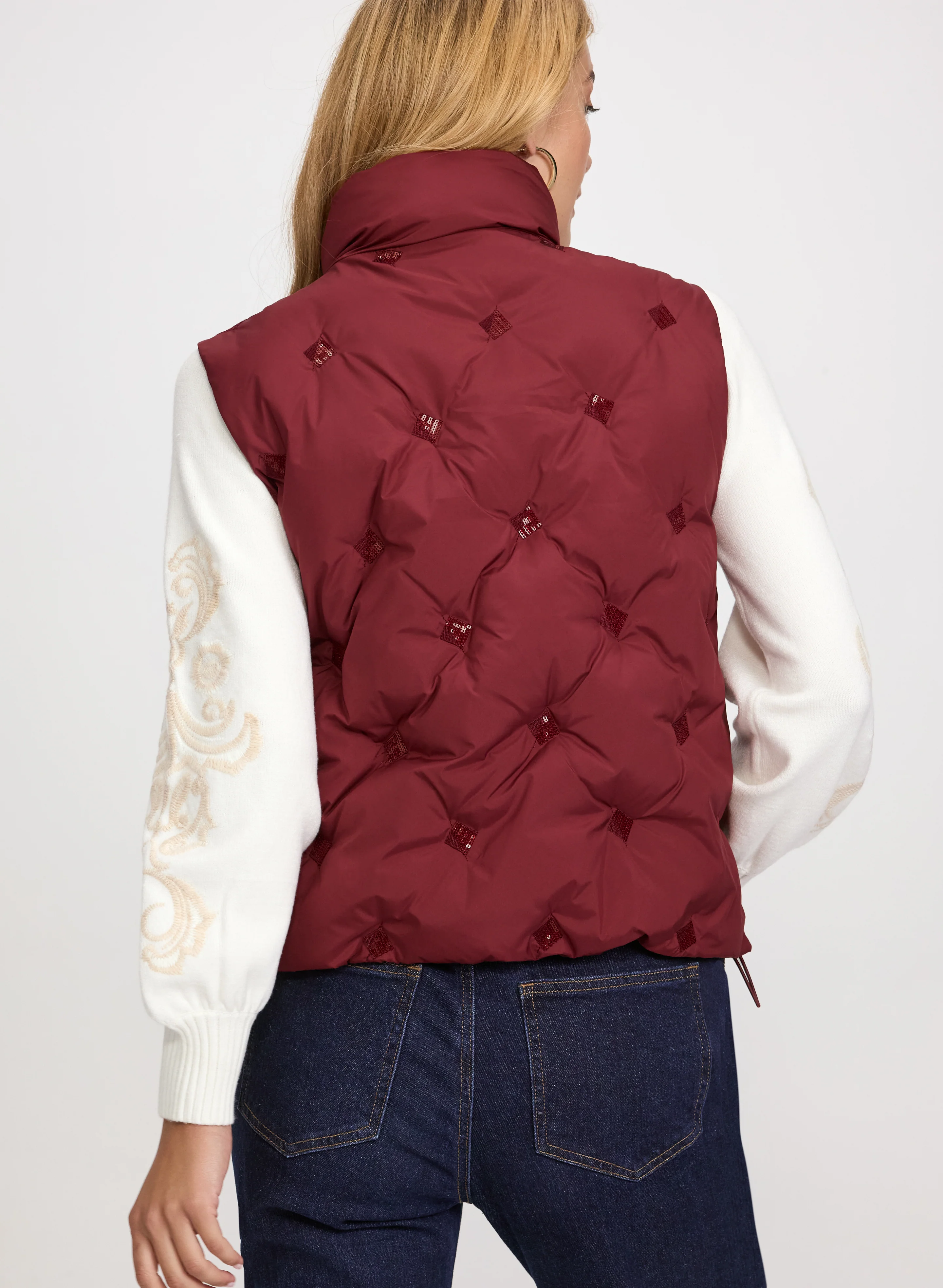 Sequined Nylon Vest - Image 4
