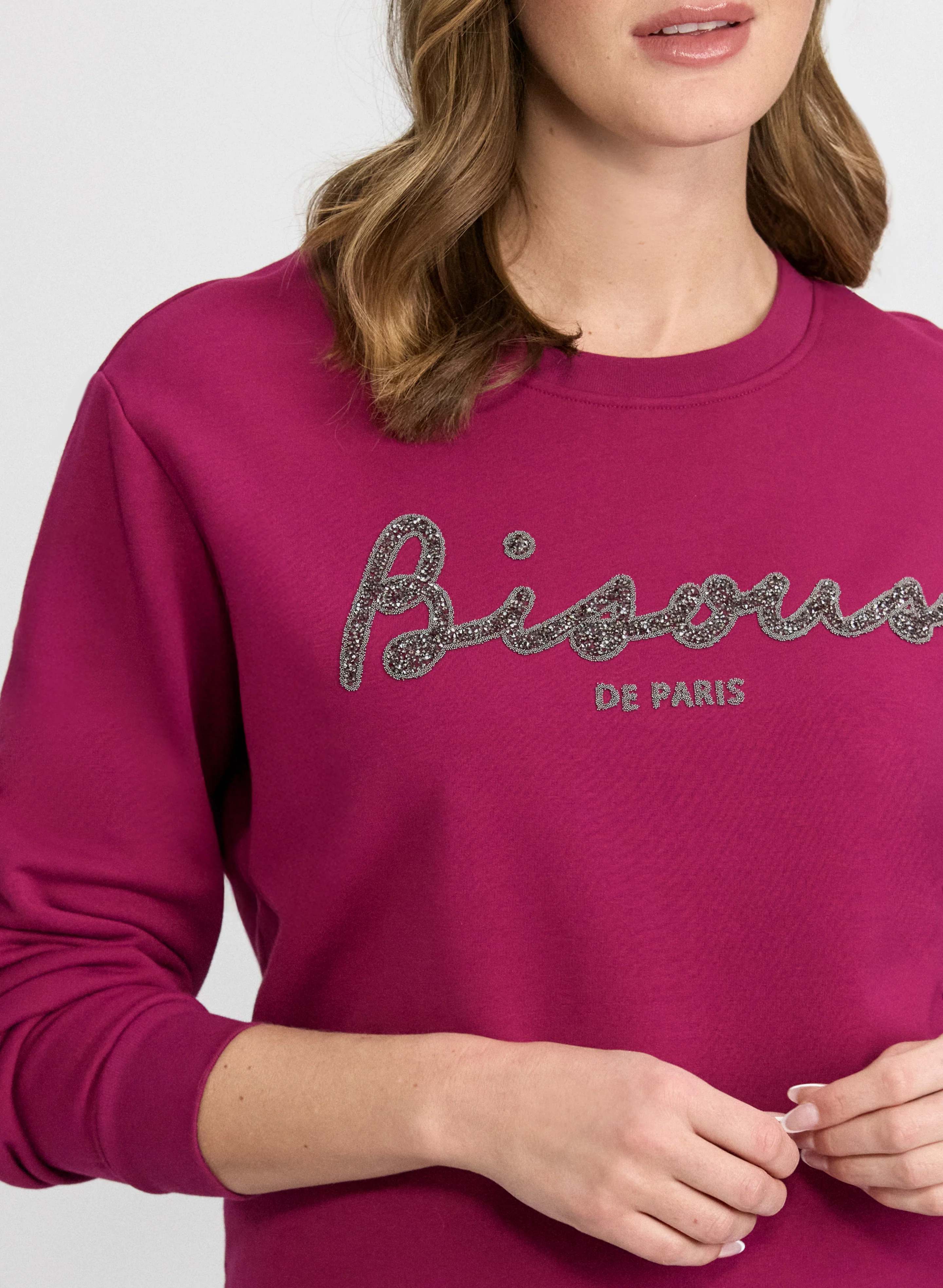 Sequined Script Pullover - Image 2