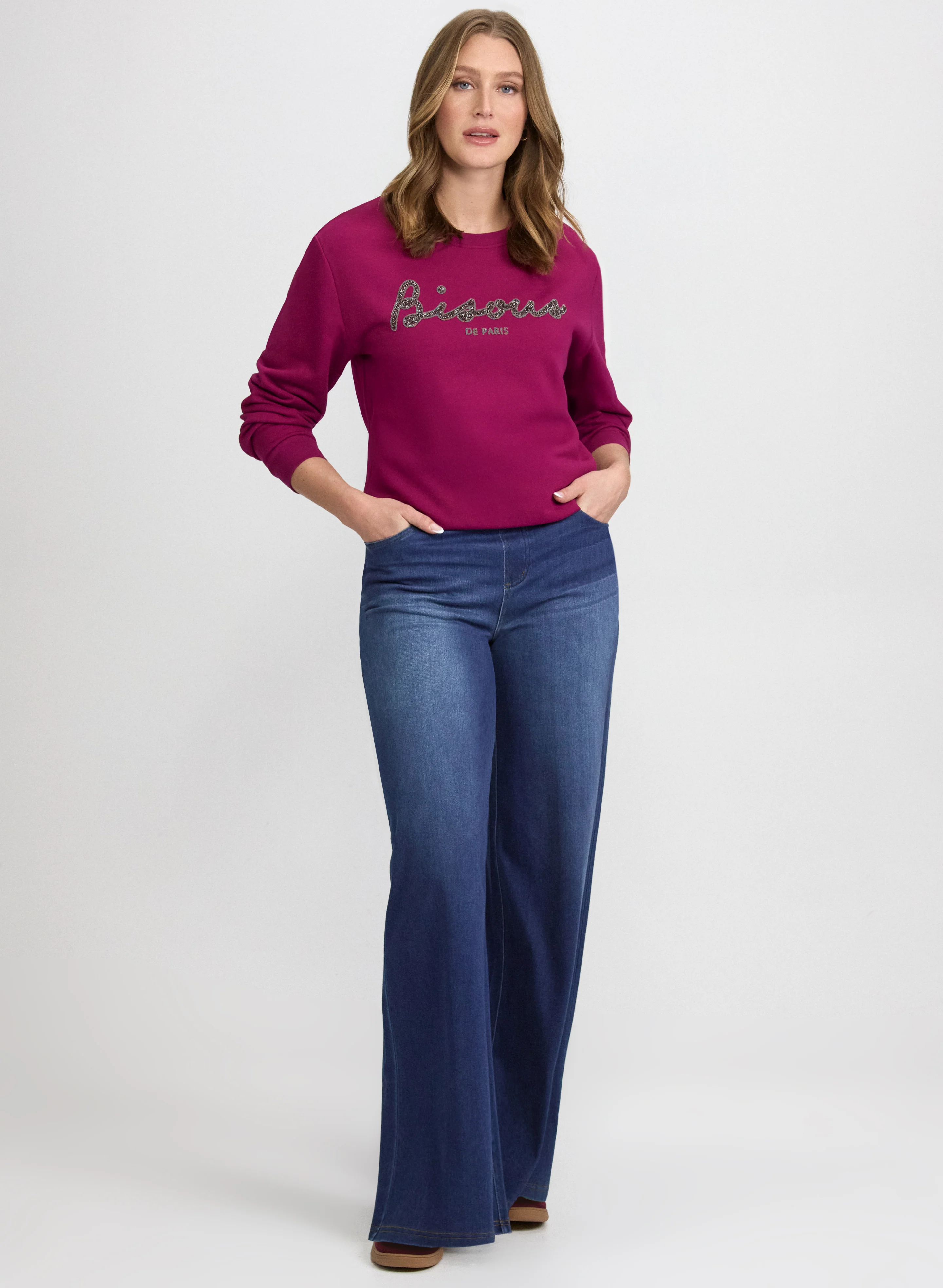 Sequined Script Pullover - Image 3