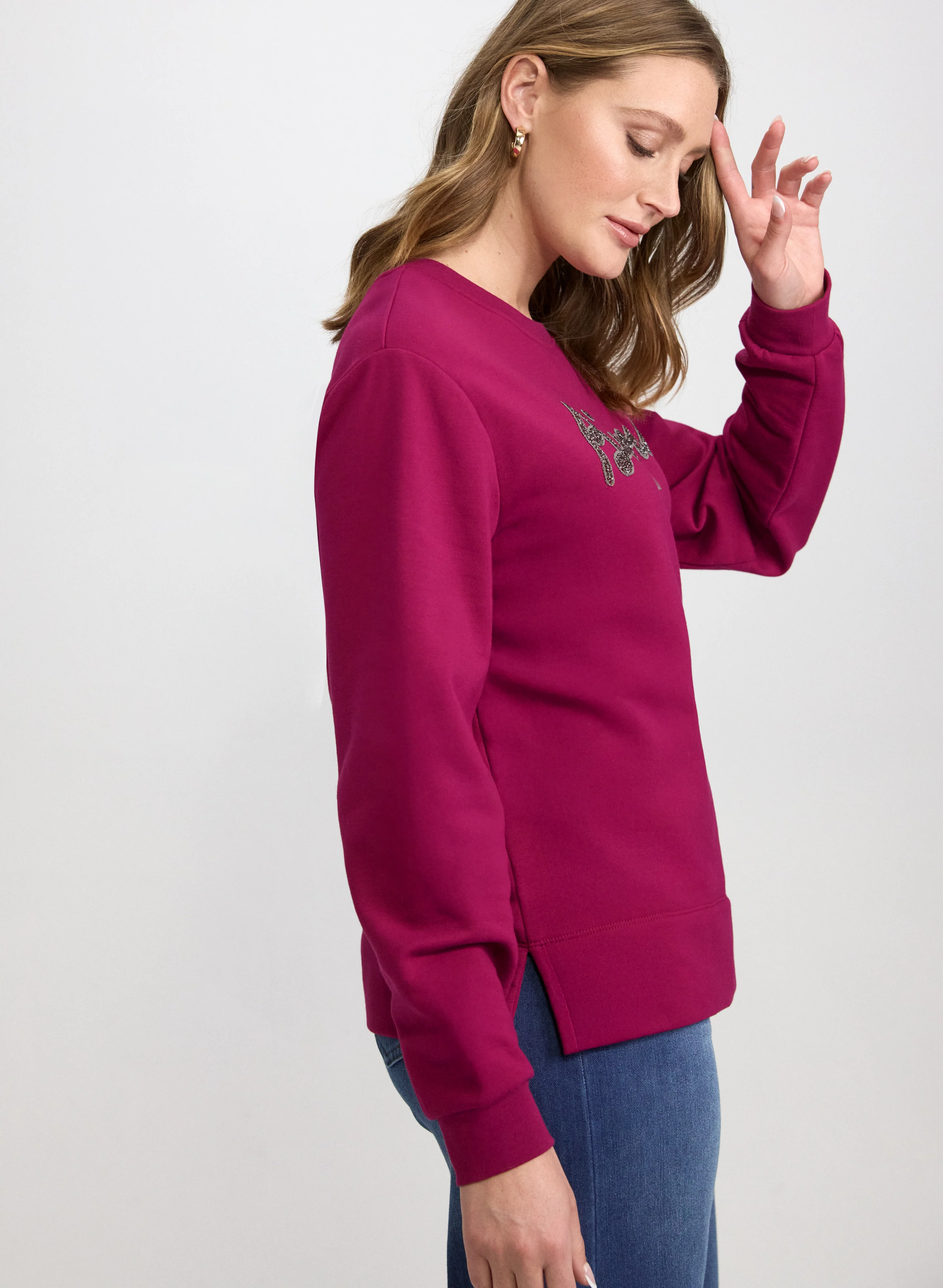 Sequined Script Pullover - Image 5