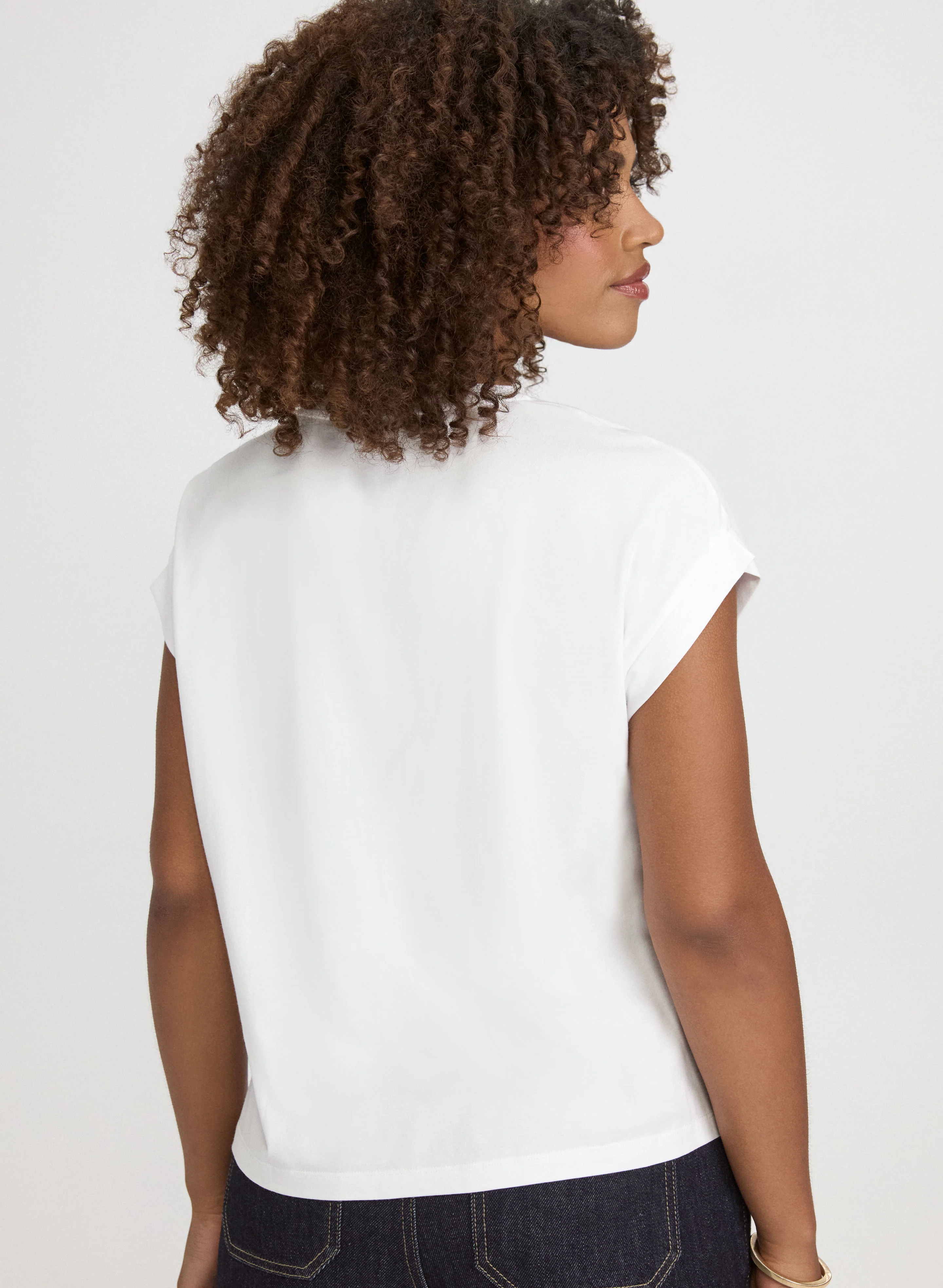 Sequined Script T-Shirt - Image 4