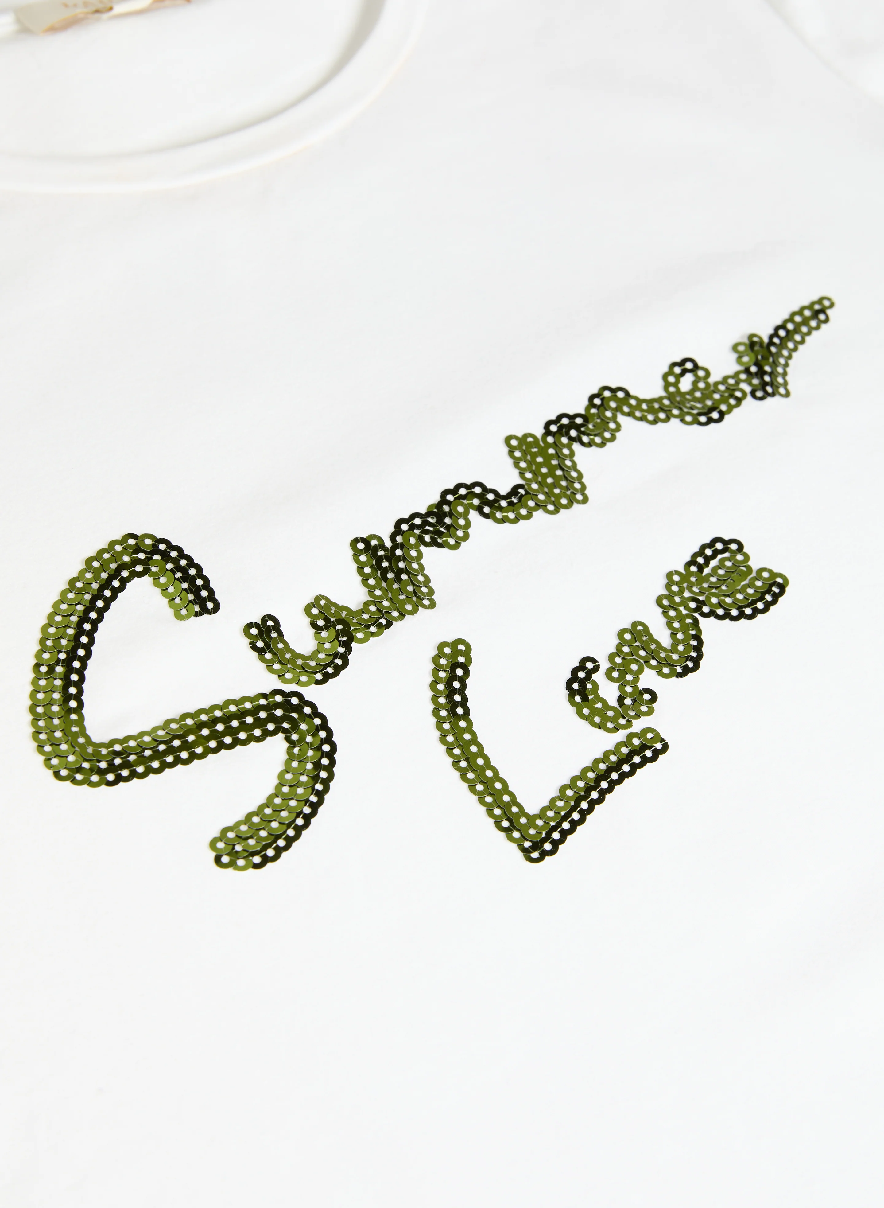 Sequined Script T-Shirt - Image 5