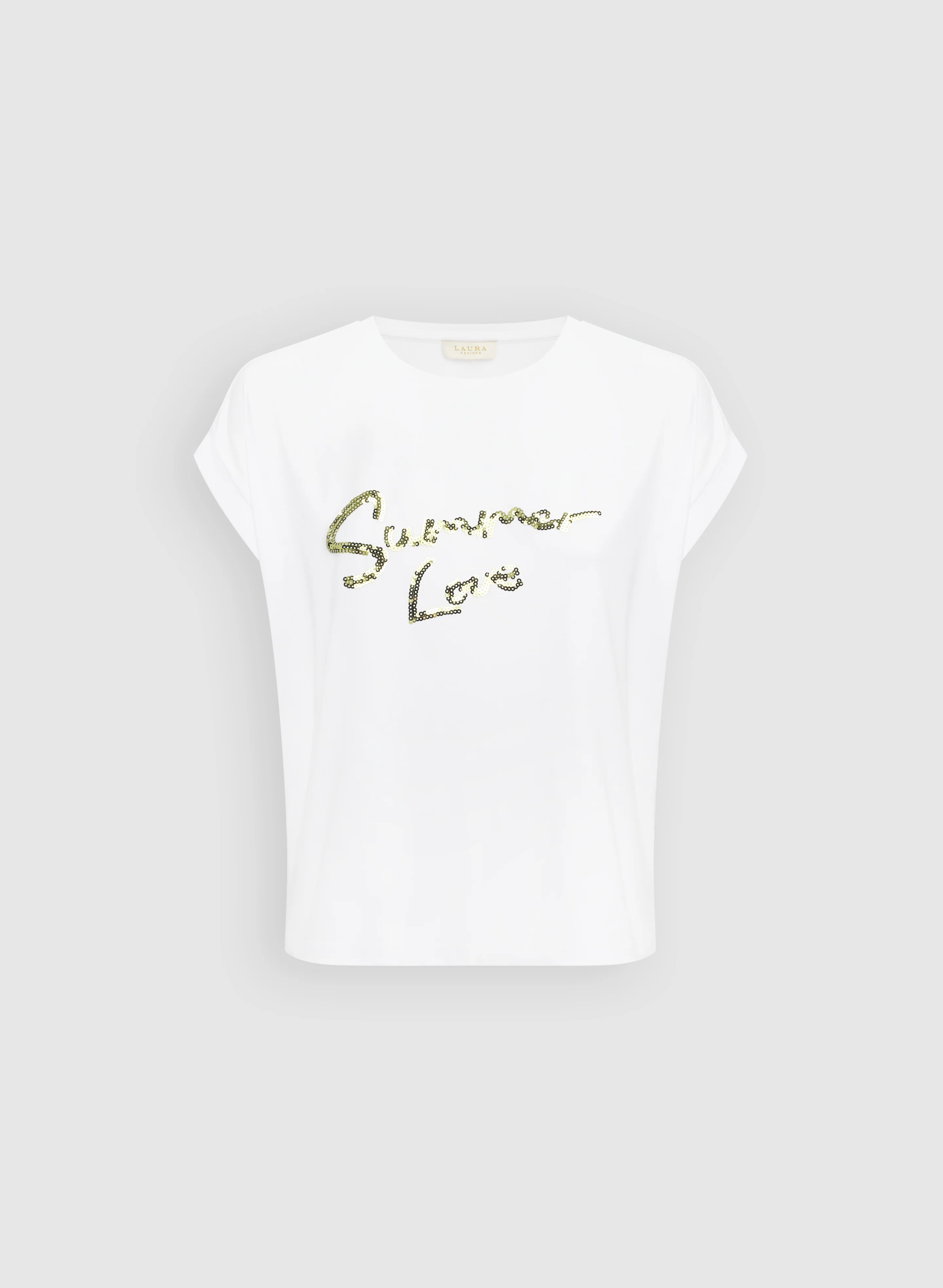 Sequined Script T-Shirt - Image 7