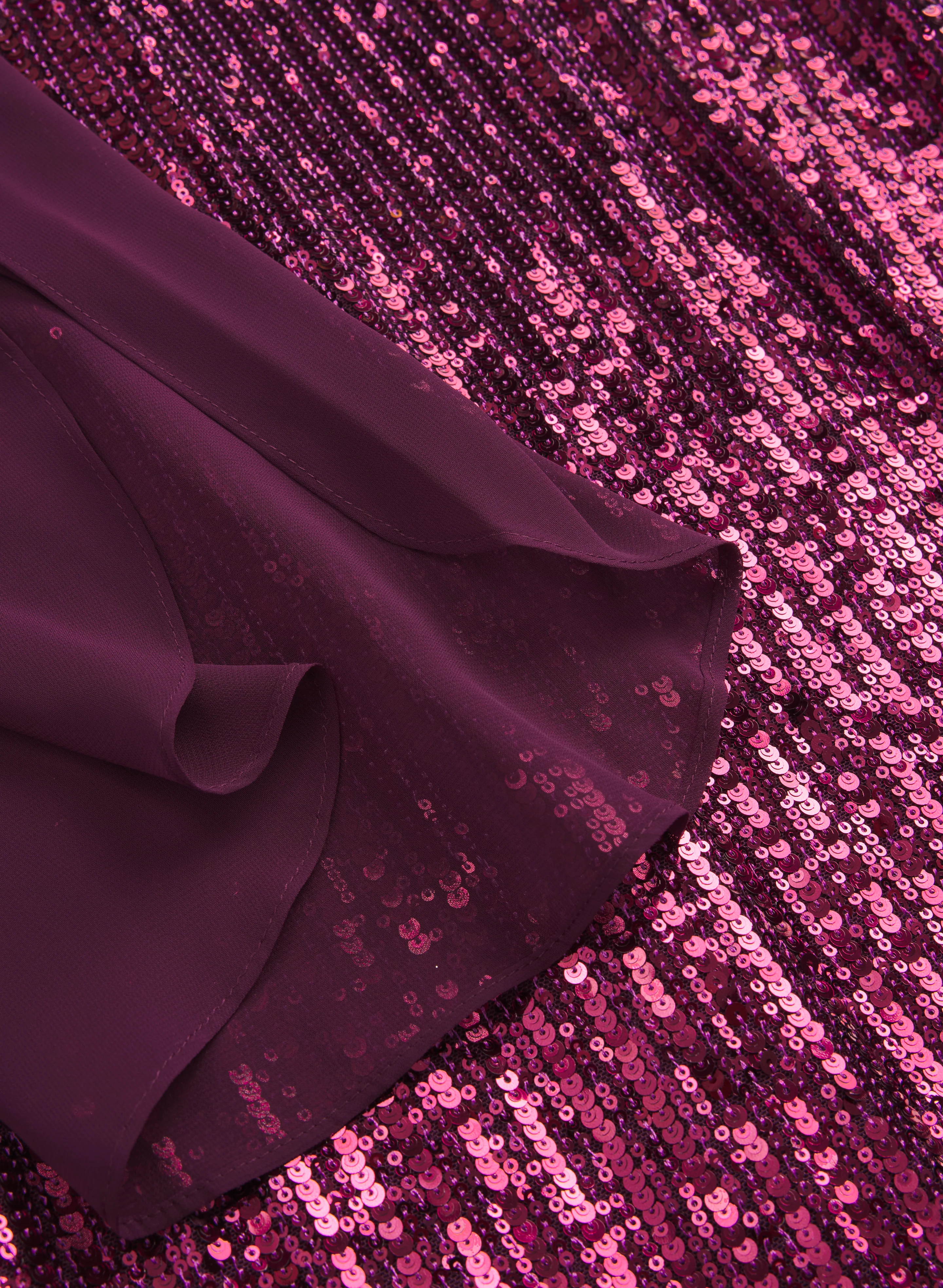 Sequined Split Sleeve Dress - Image 6