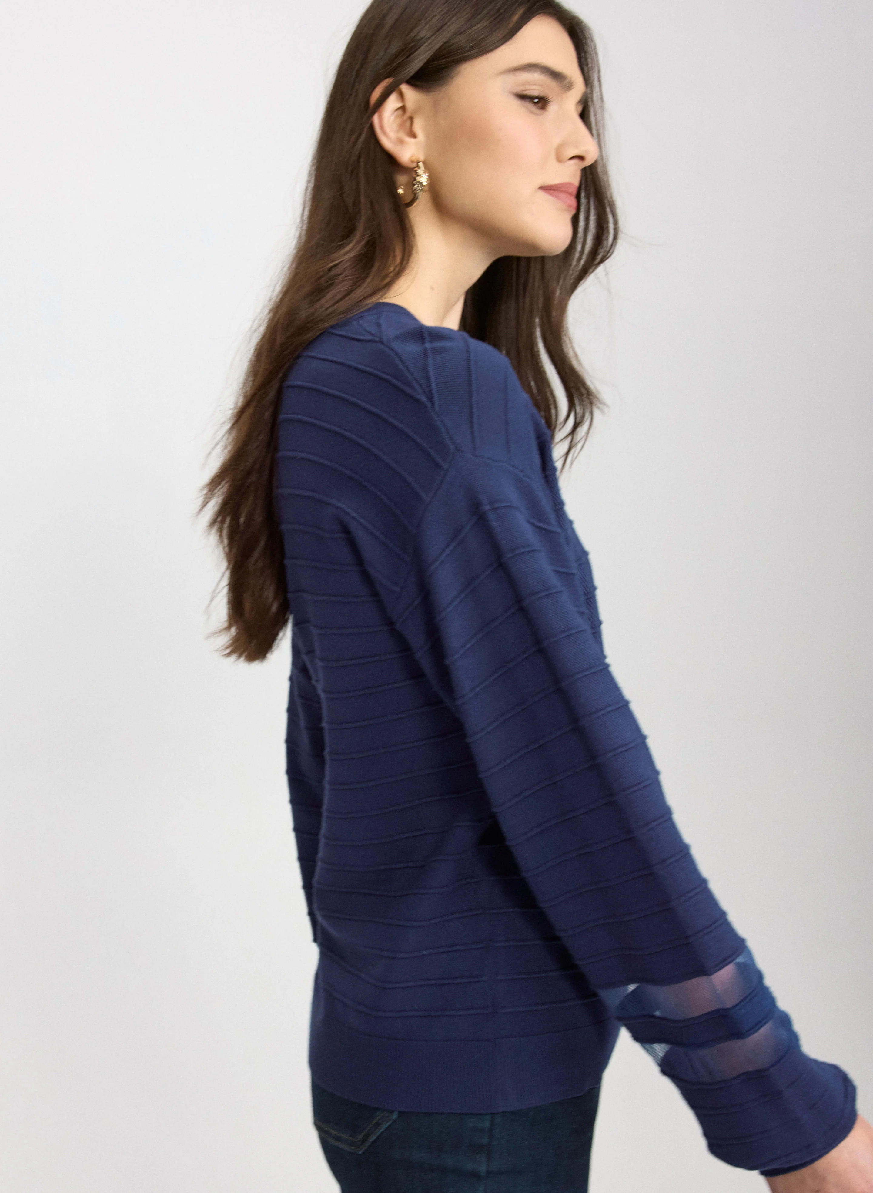 Sheer Detail Pullover - Image 4