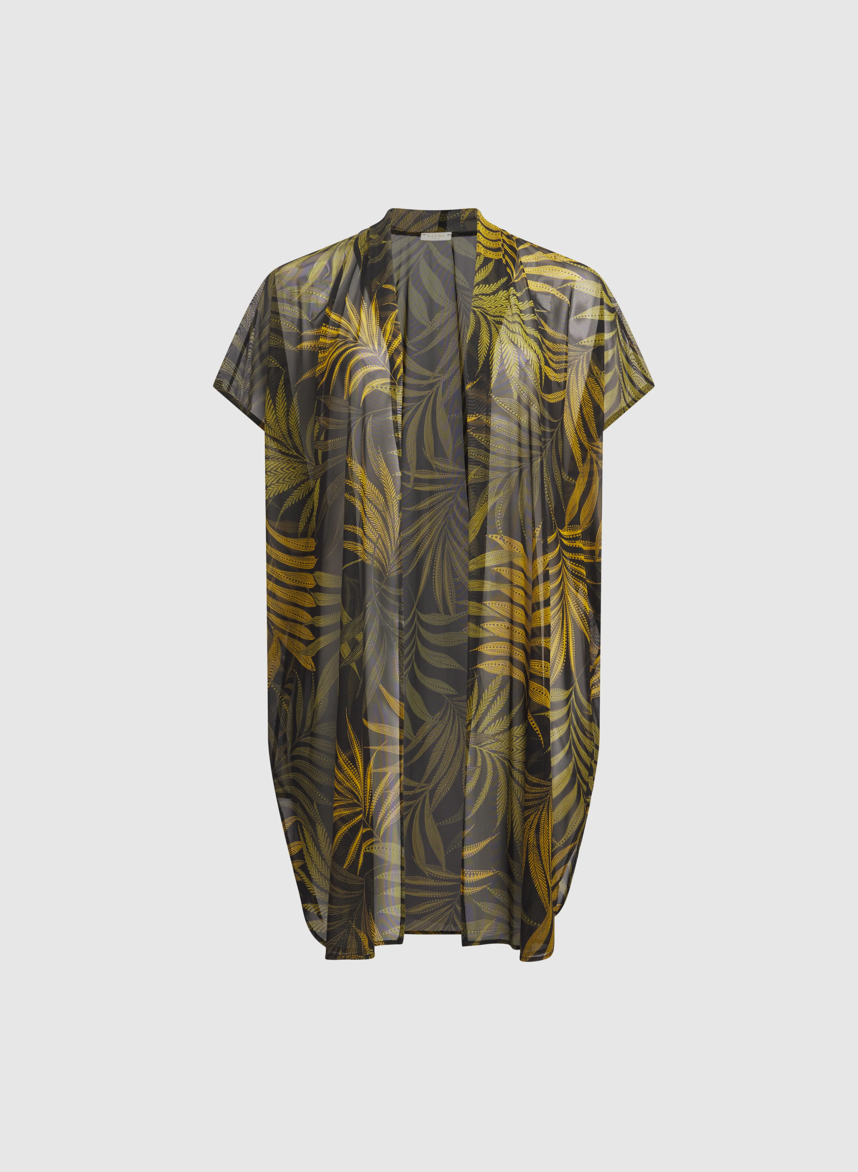 Palm Print Open-Front Top - Image 6