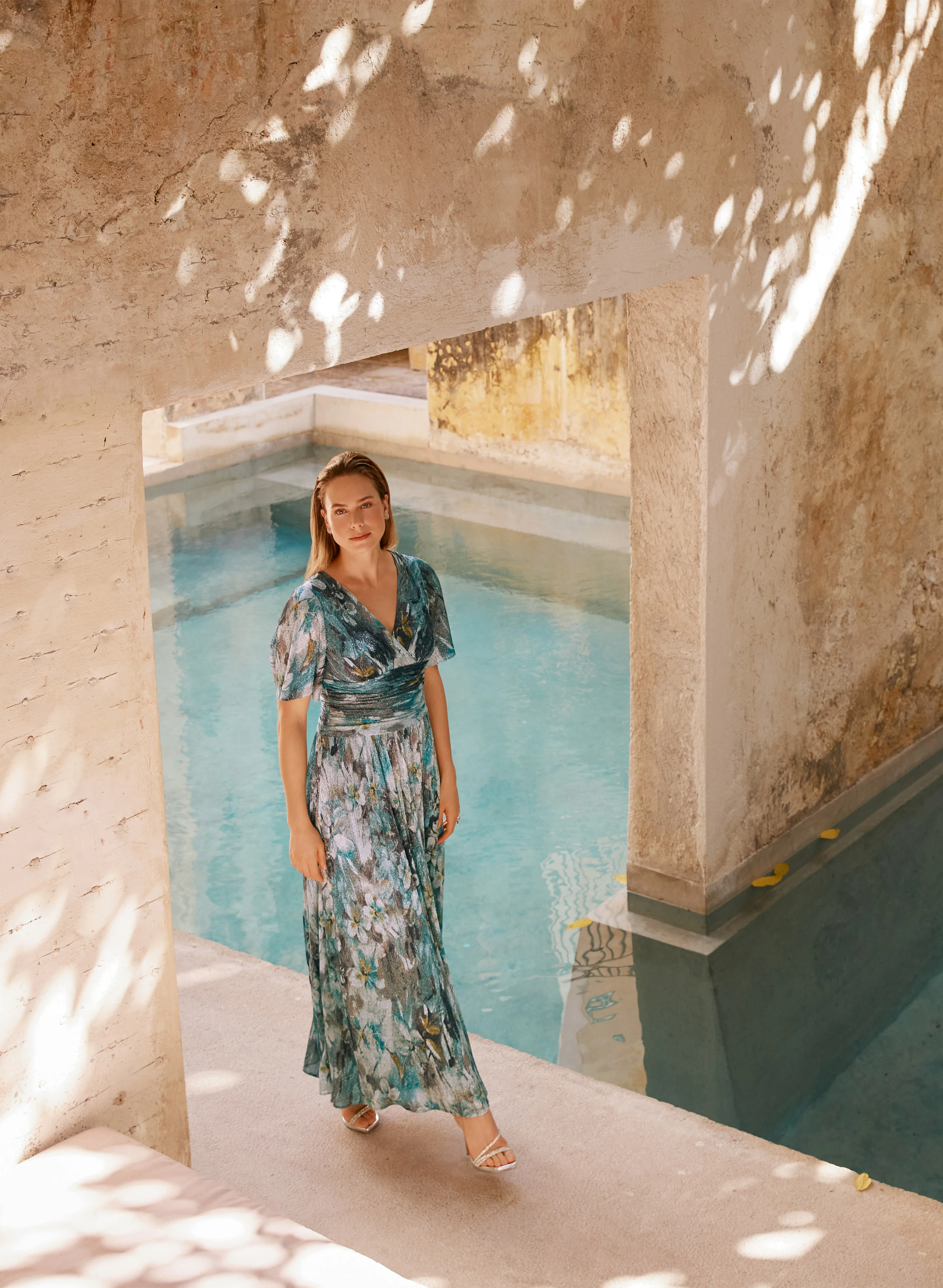 Shimmering Floral Dress - Image 2