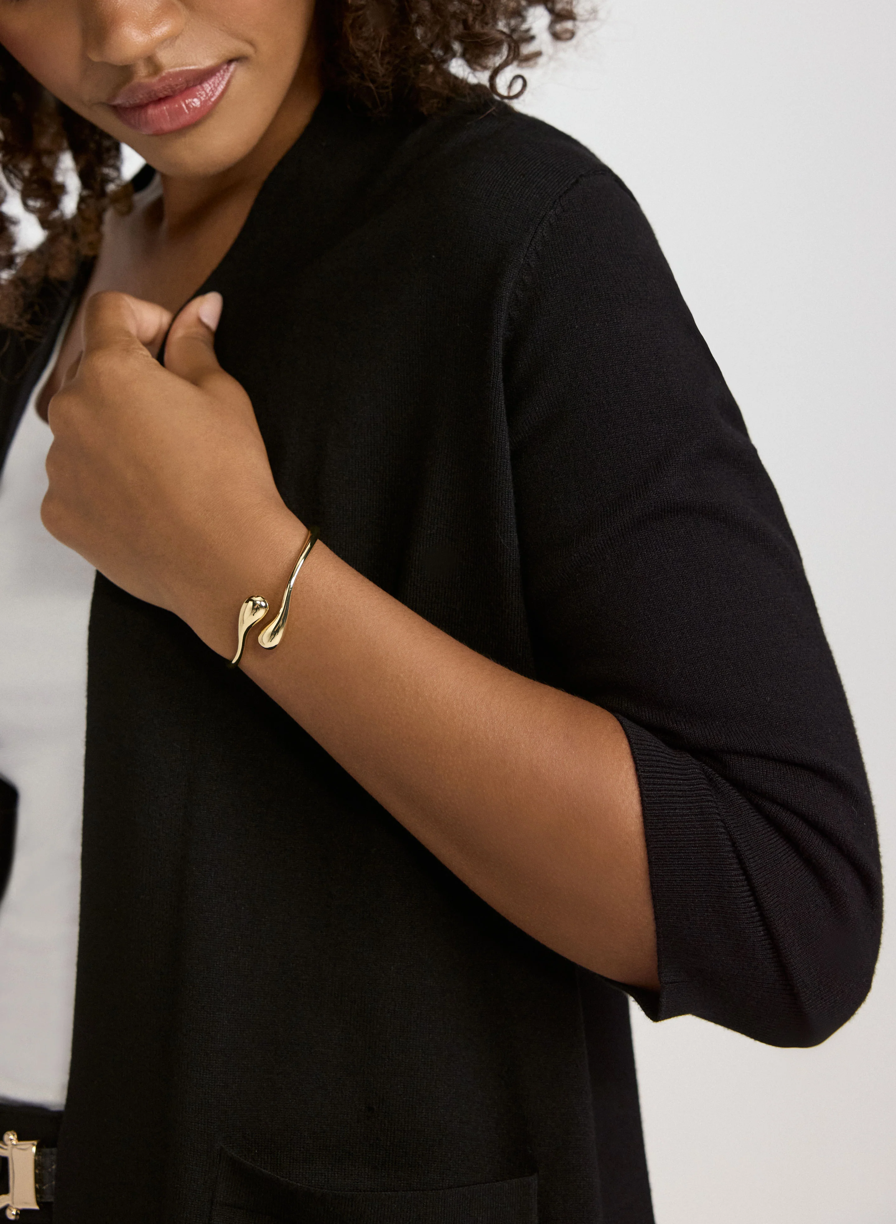 Short Open Front Cardigan - Image 5