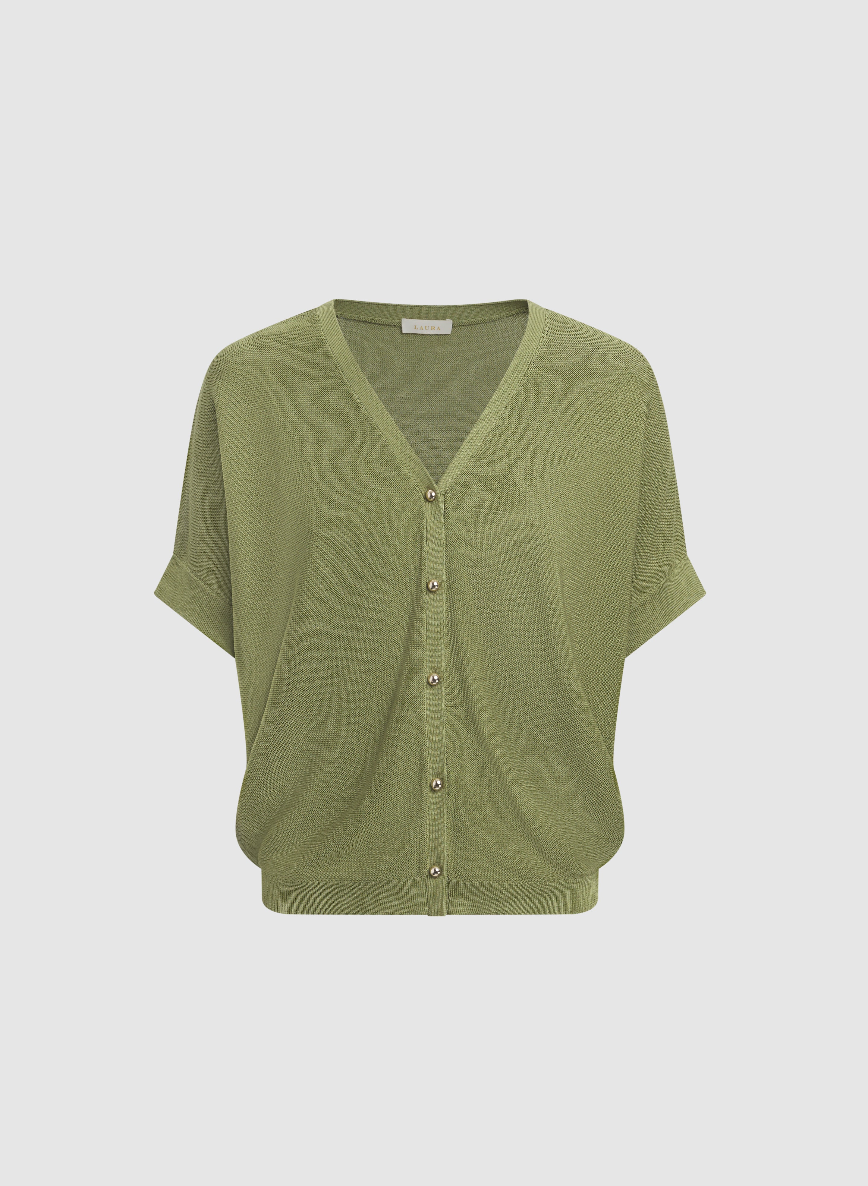 Short Sleeve Button Cardigan - Image 6