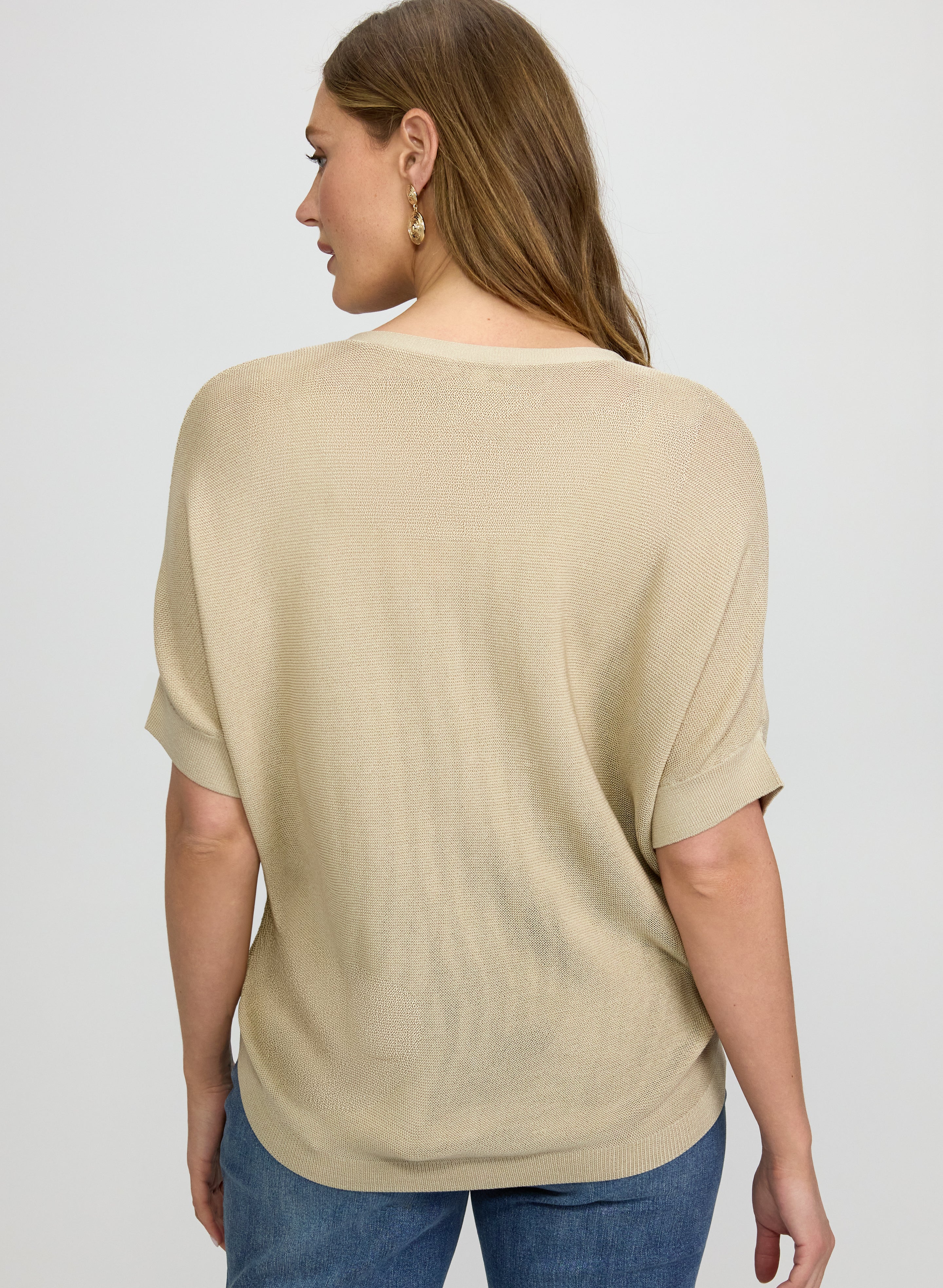 Short Sleeve Button Cardigan - Image 4
