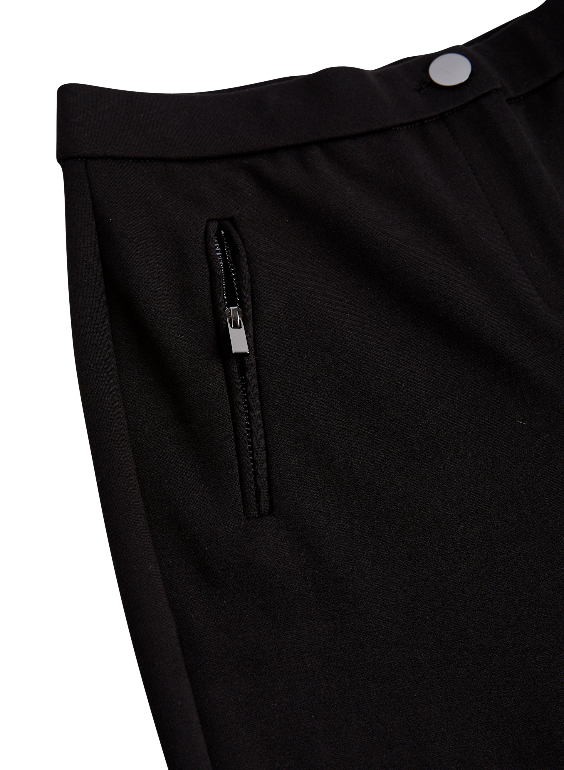 Mia Zip Detail Straight-Leg Pants - Short - Image 4