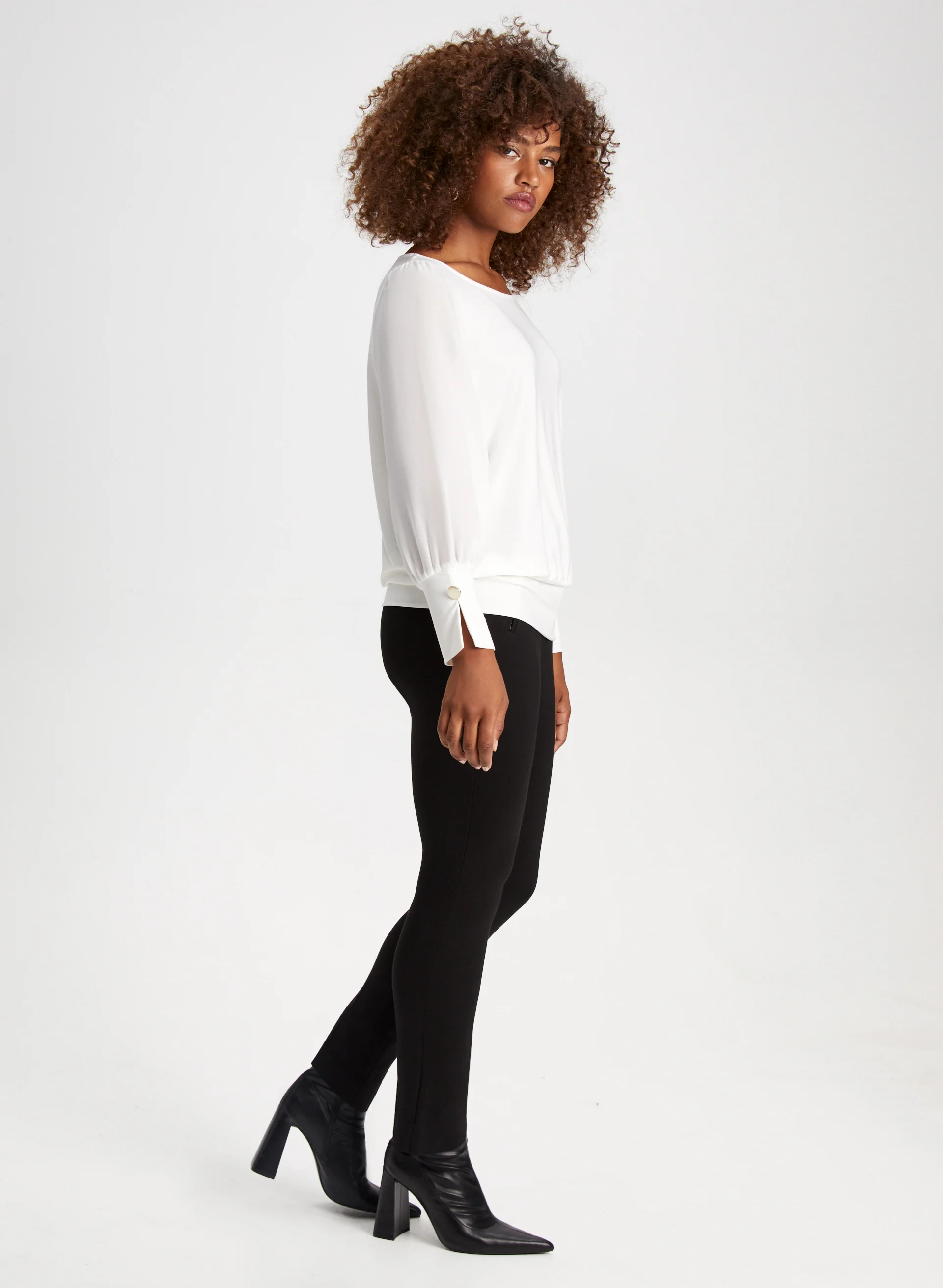Mia Zip Detail Straight-Leg Pants - Short - Image 6