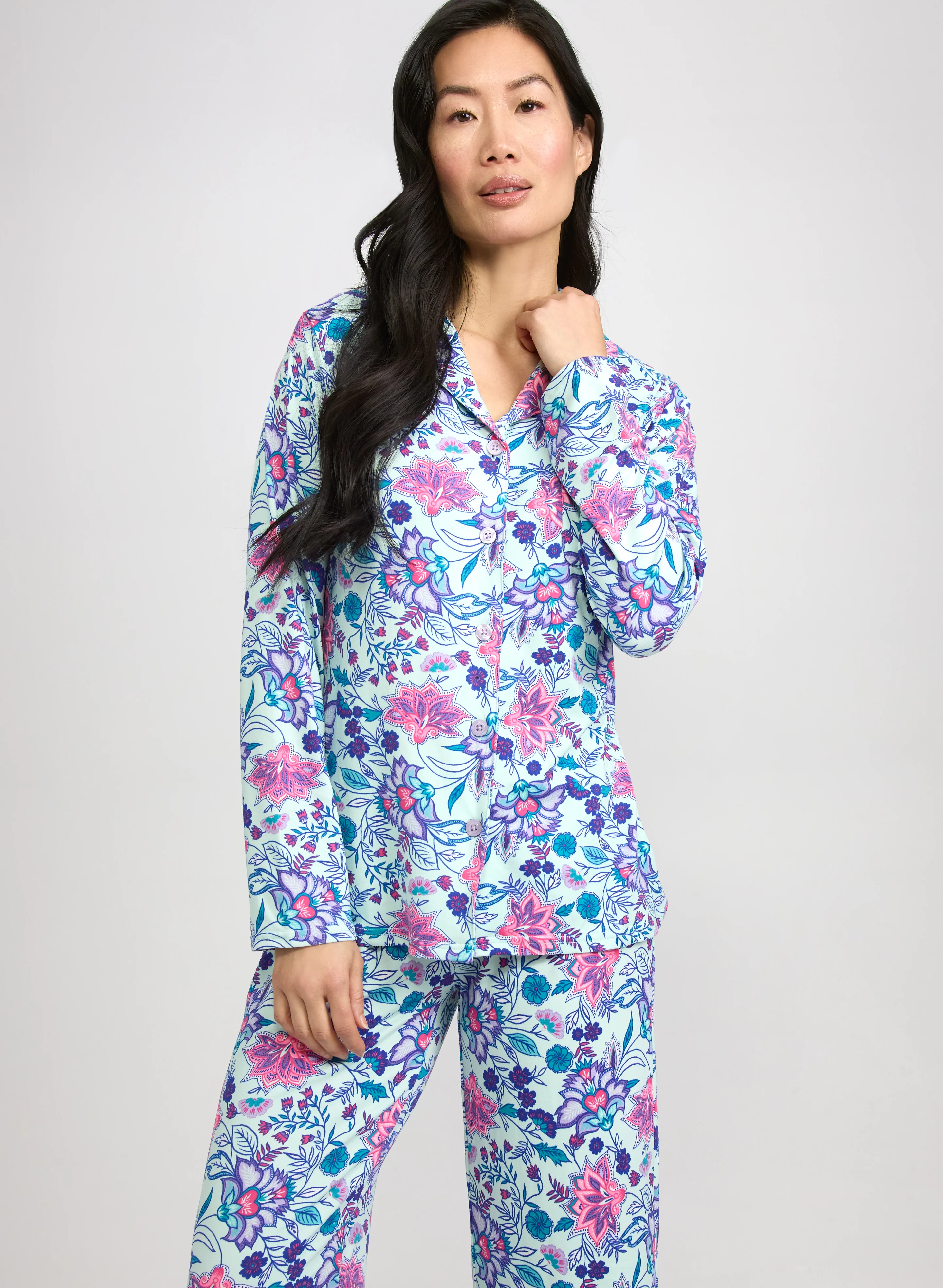 Simon Chang - Floral Print Pyjama Set - Image 2