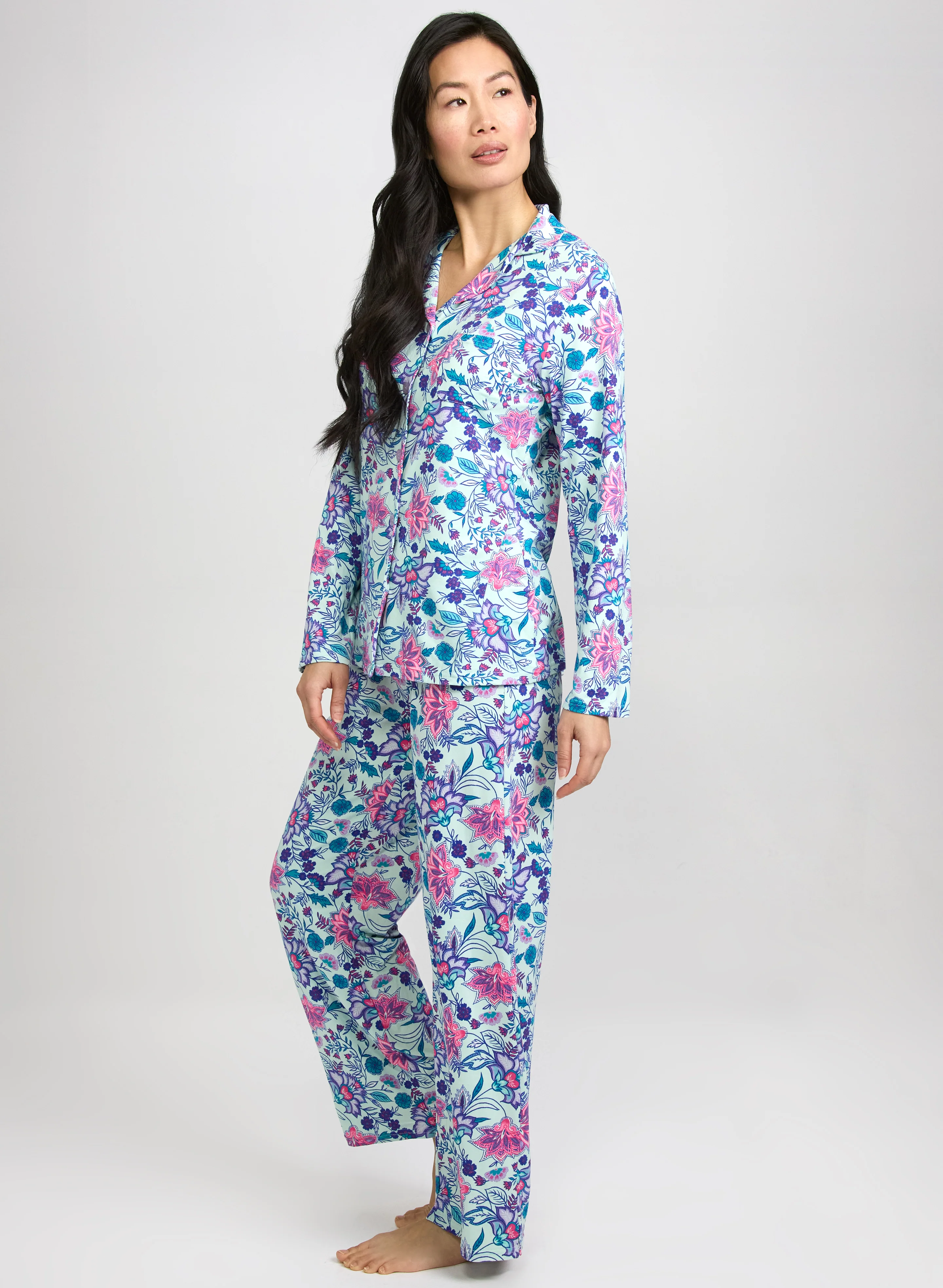 Simon Chang - Floral Print Pyjama Set - Image 3